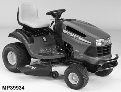LA135 Tractor (100 Series) with 42-Inch Mower Deck