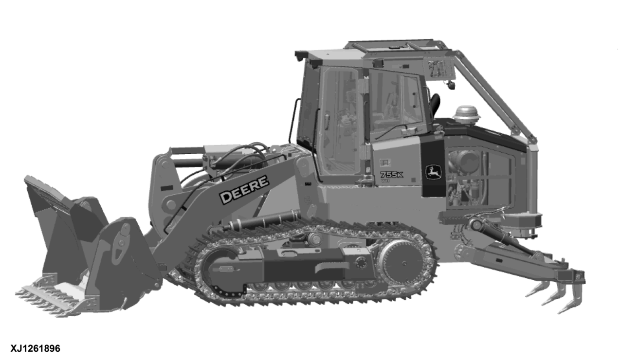 755K Crawler Loader (PIN: 1T0755KX_ _F339326- )