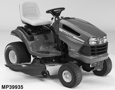 LA145 Tractor (100 Series) with 48-Inch Mower Deck