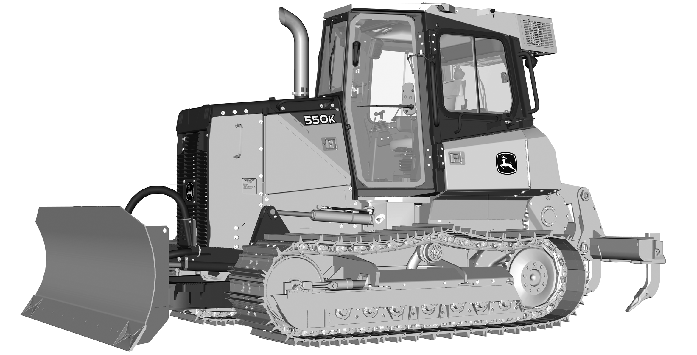 550K Crawler Dozer (PIN: 1T0550KX_ _E217276 - 275527) Engine 4045HT070