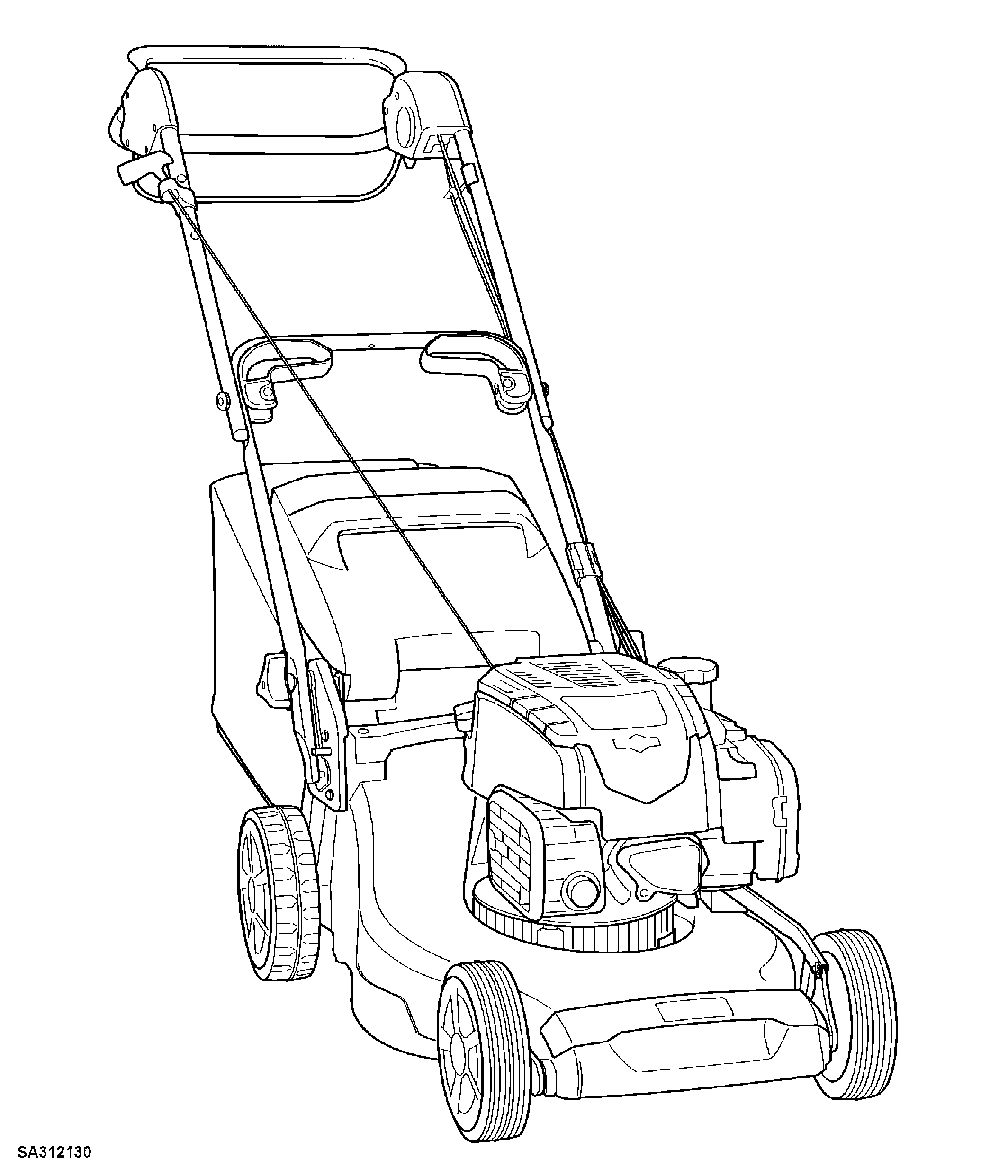 47CM Walk-Behind Mower 4-Cycle Engine, R47S (SA1784, SA216519)