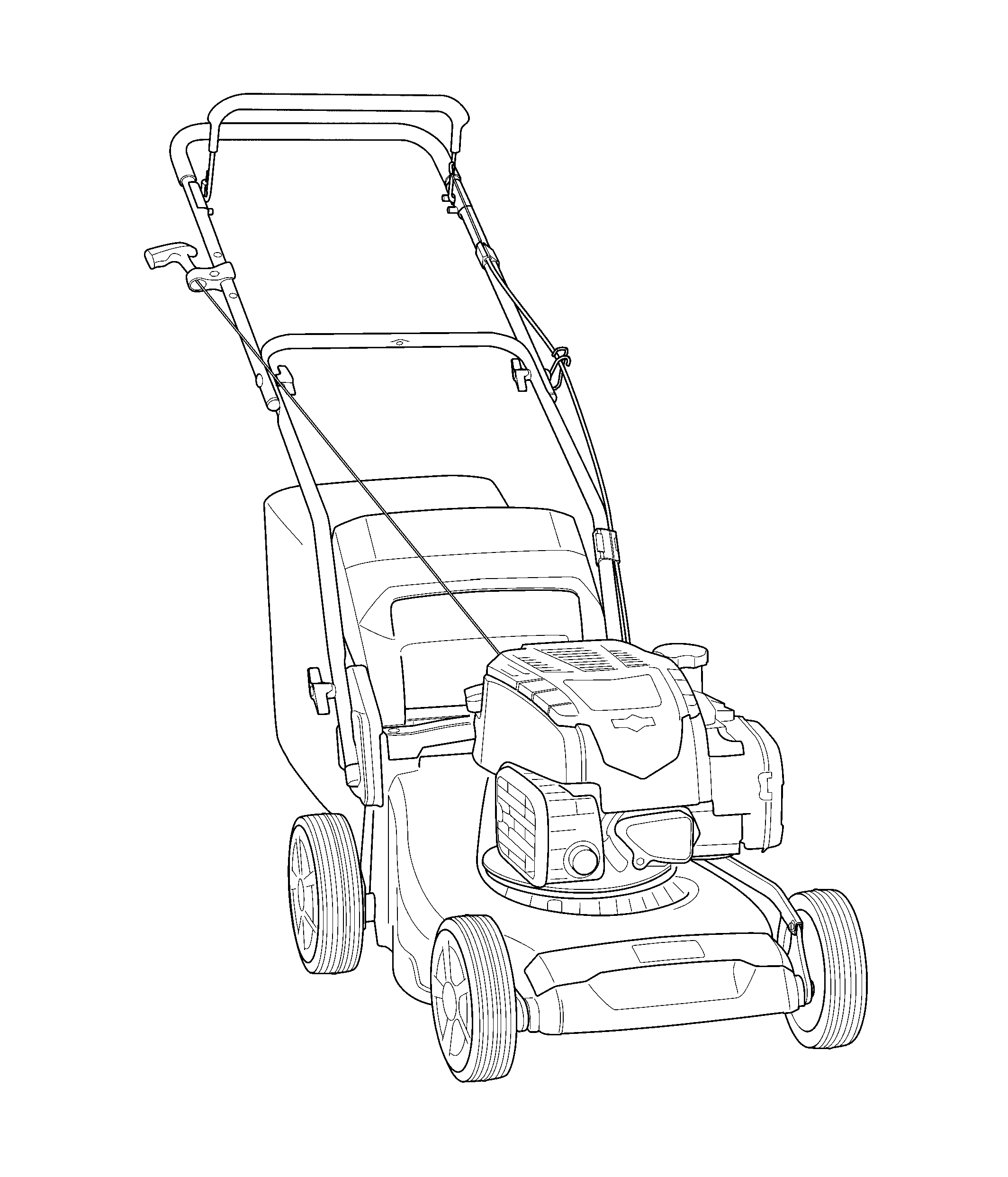 47CM Walk-Behind Mower, 4-Cycle Engine, R47 (SA1783, SA206519)