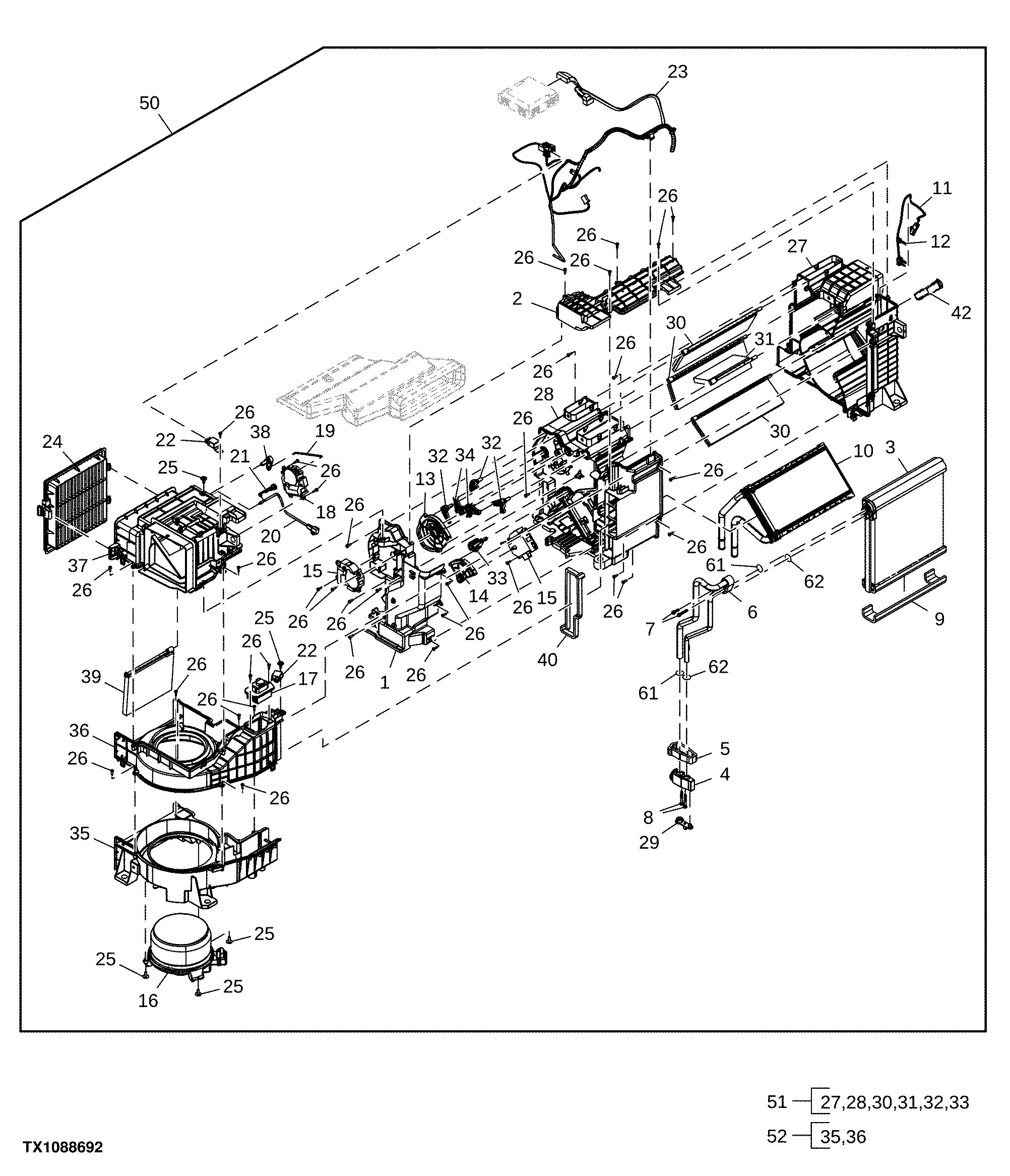Air Conditioner (A/C) and Heater Components
