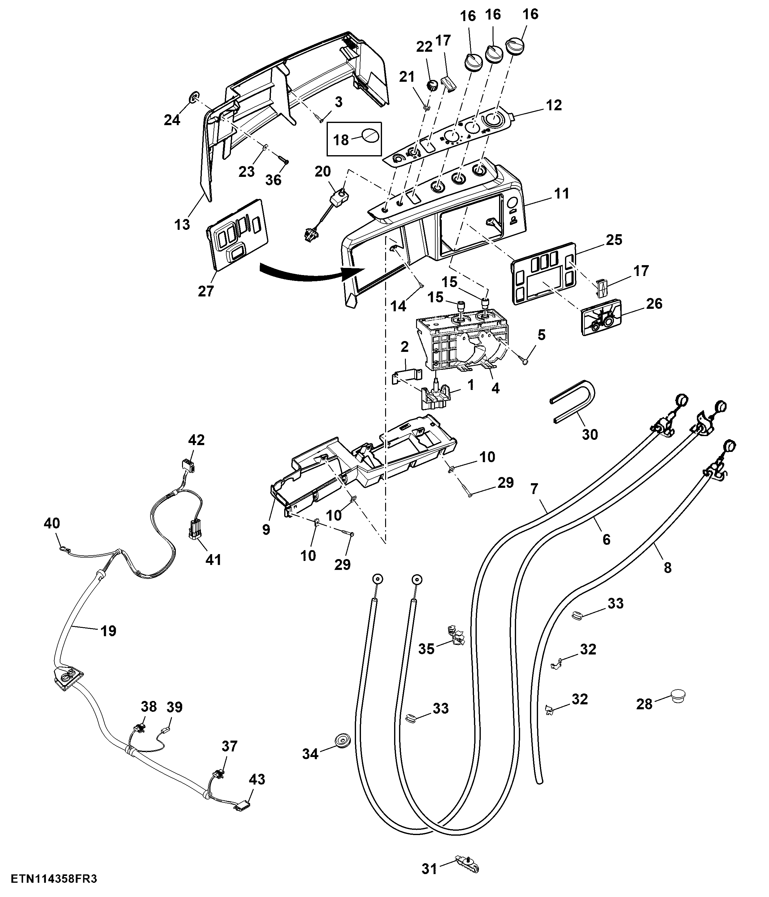 Control Unit, Heating, W/O Air Conditioning