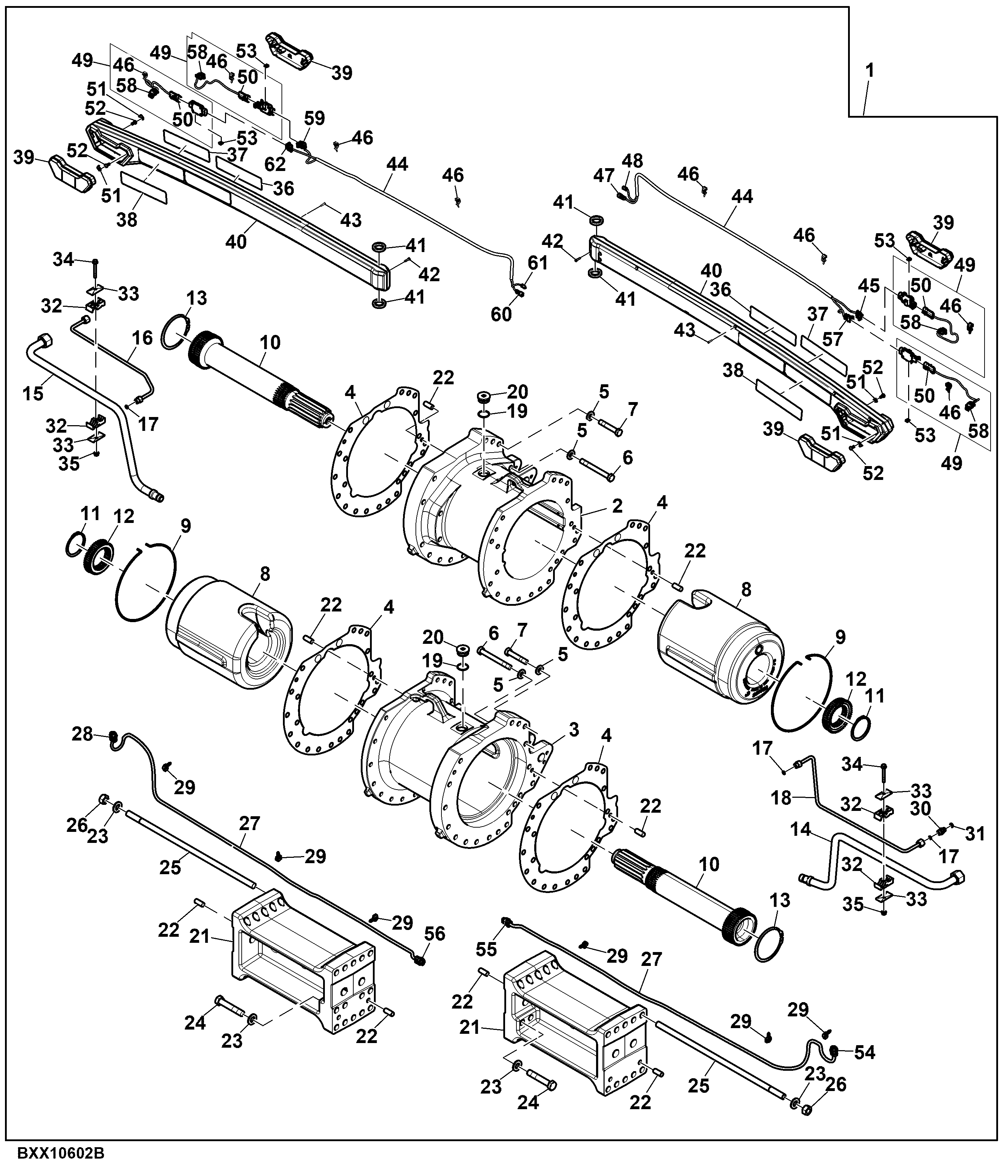 Attachment, Track Conversion Kit, 160” Axle