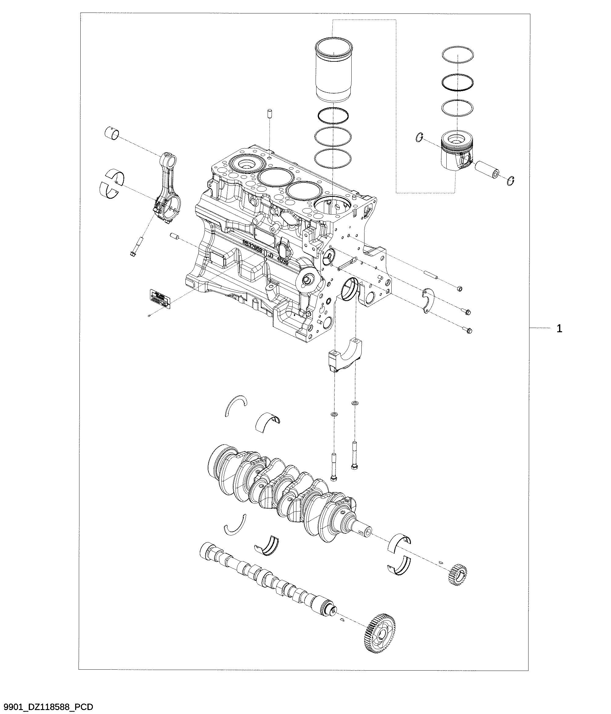 9901 Short Block Assembly