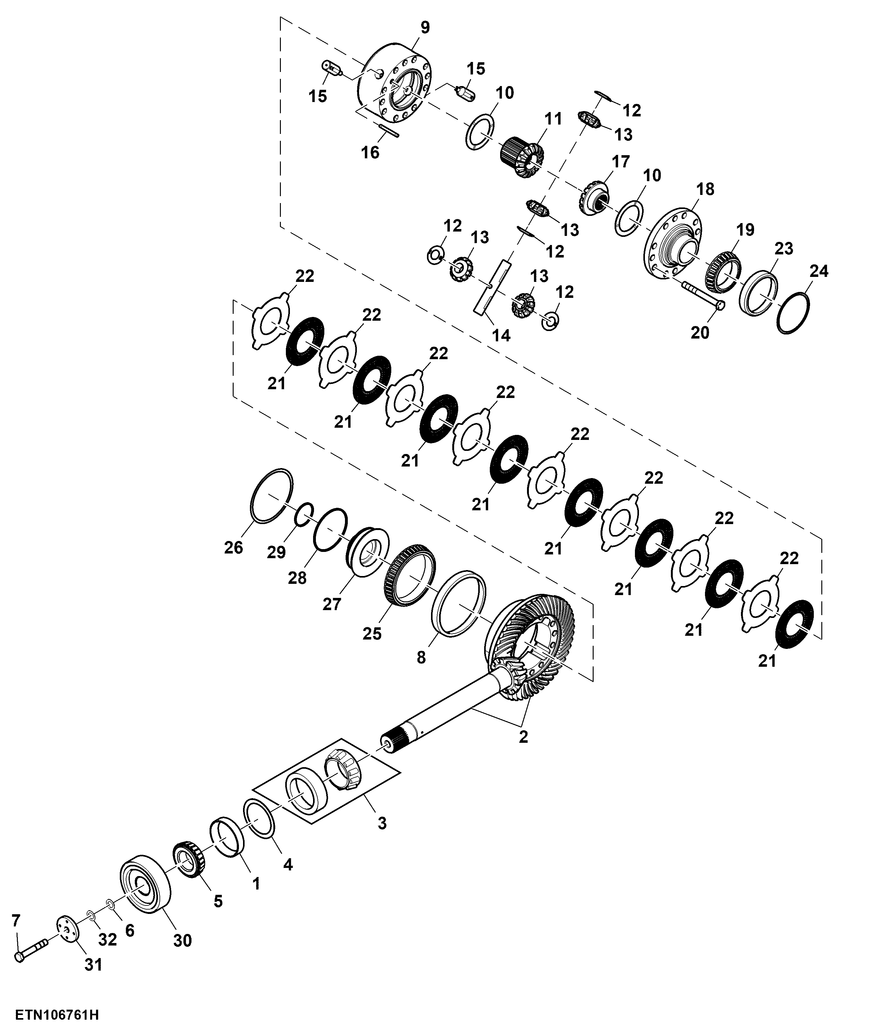 Front Differential, W/ Final Drive (8:1 Ratio), ILS™