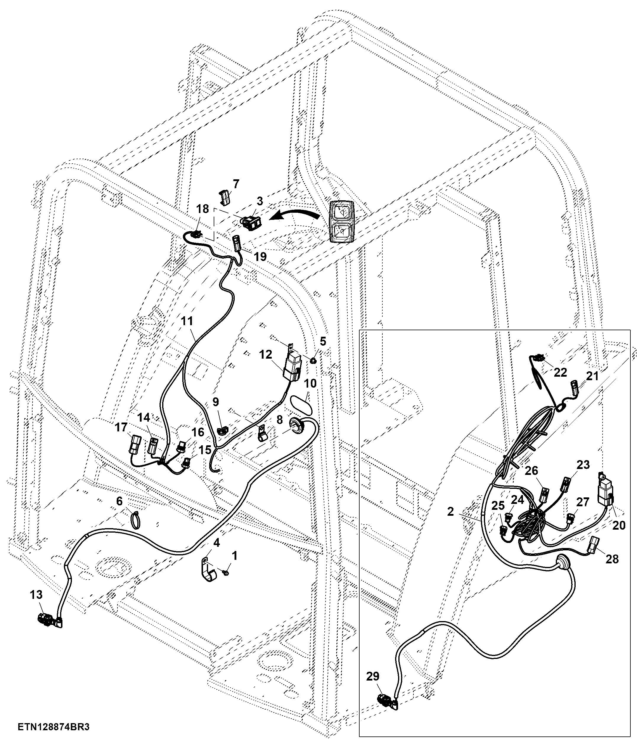 Switch, Loader, W/ Quick Unlatch Function, W/O Loader Lights