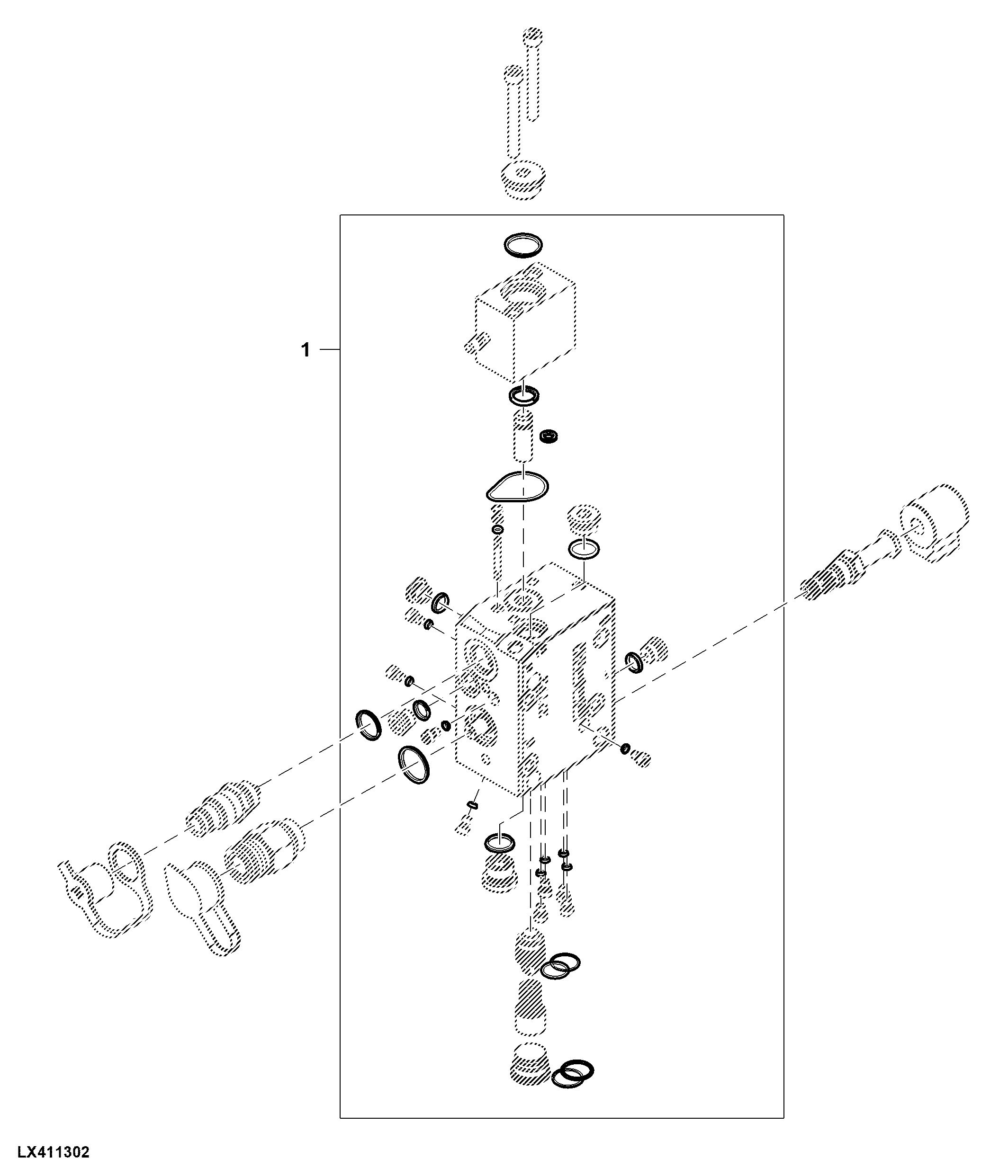 Seal kit, Trailer Brake Valve (x09160 - )