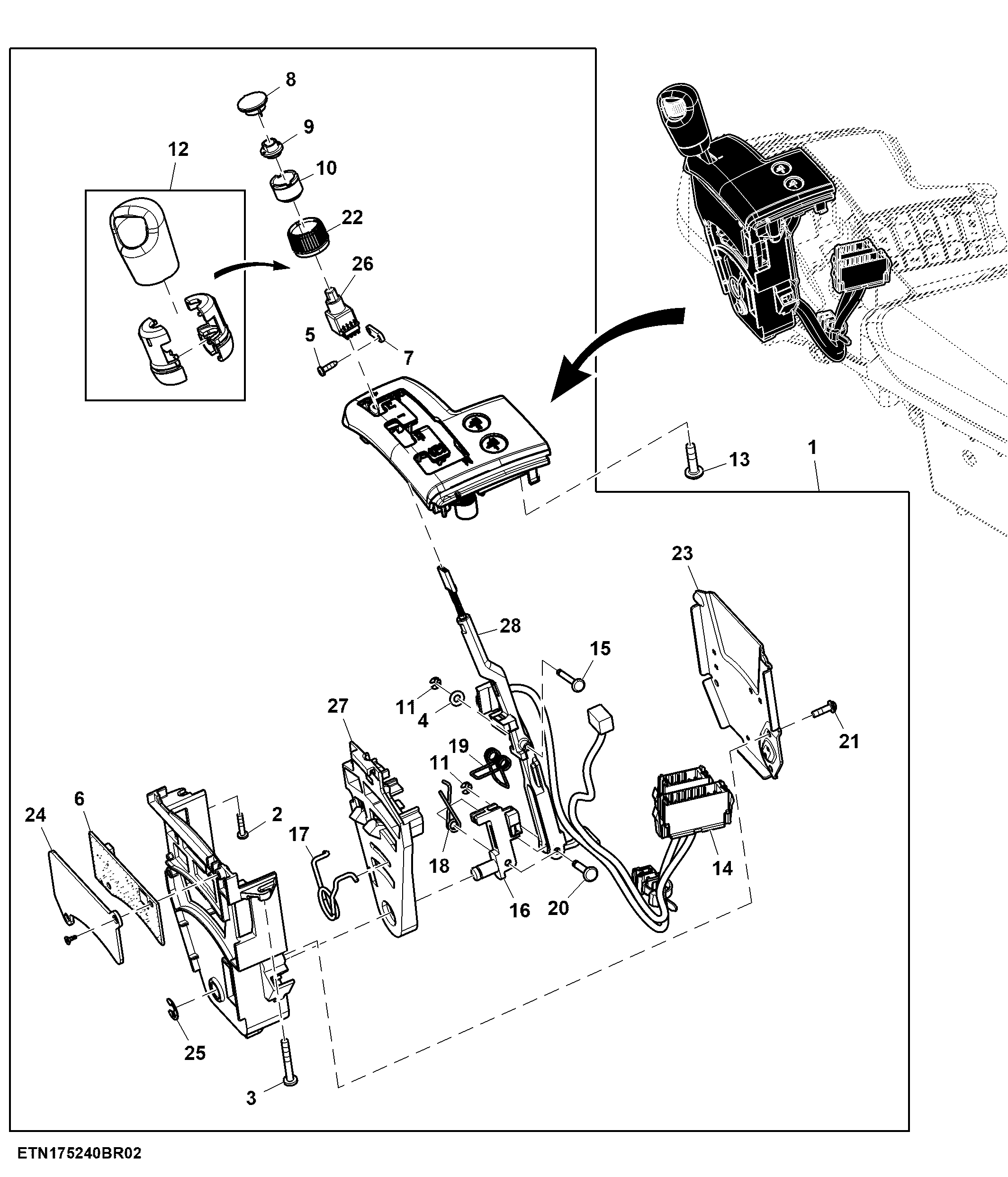 Control, W/ RH Reverser, W/ Park Lights, W/O CommandPRO™, e23™/ PST