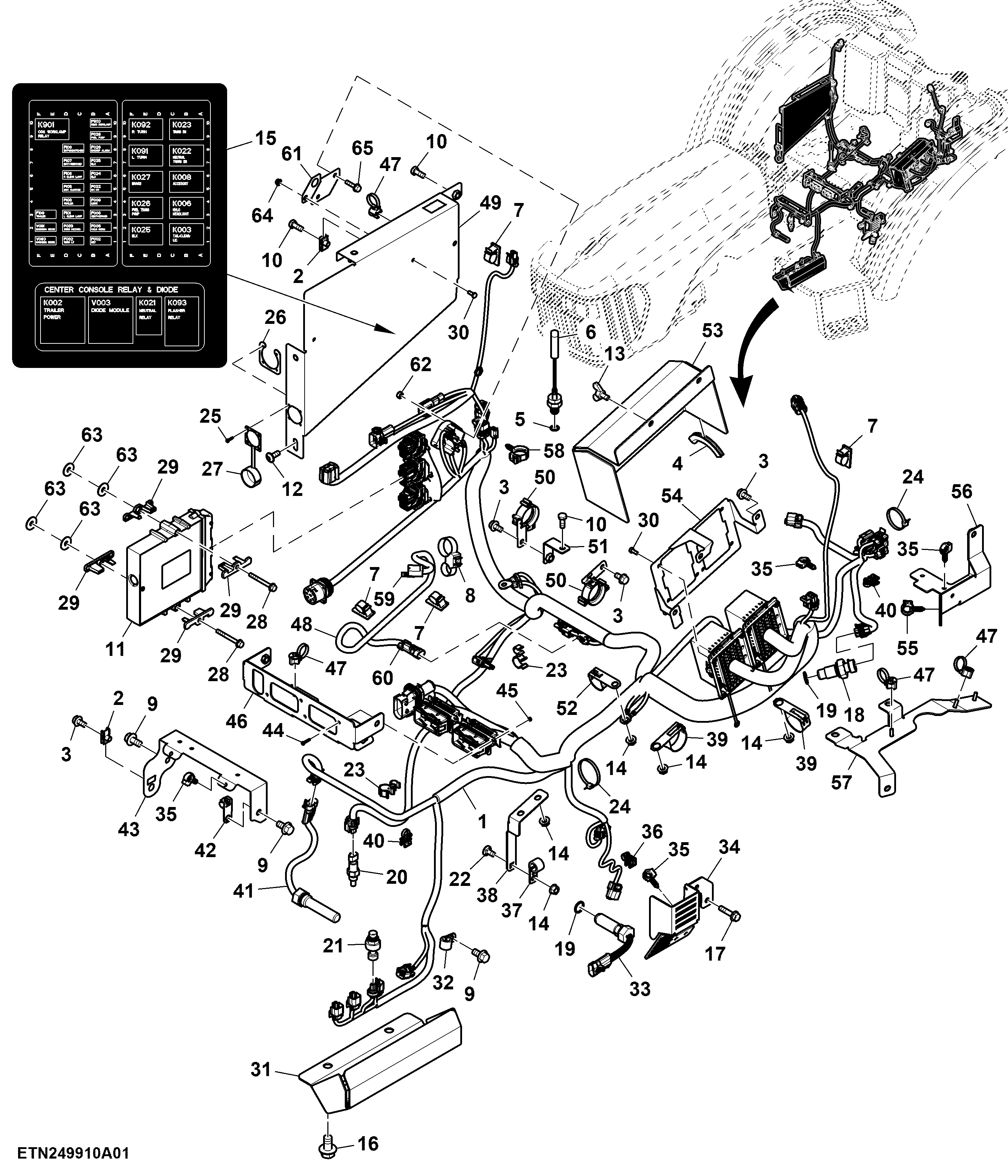 Chassis Wiring Harness, PowrReverser™ (1/7)