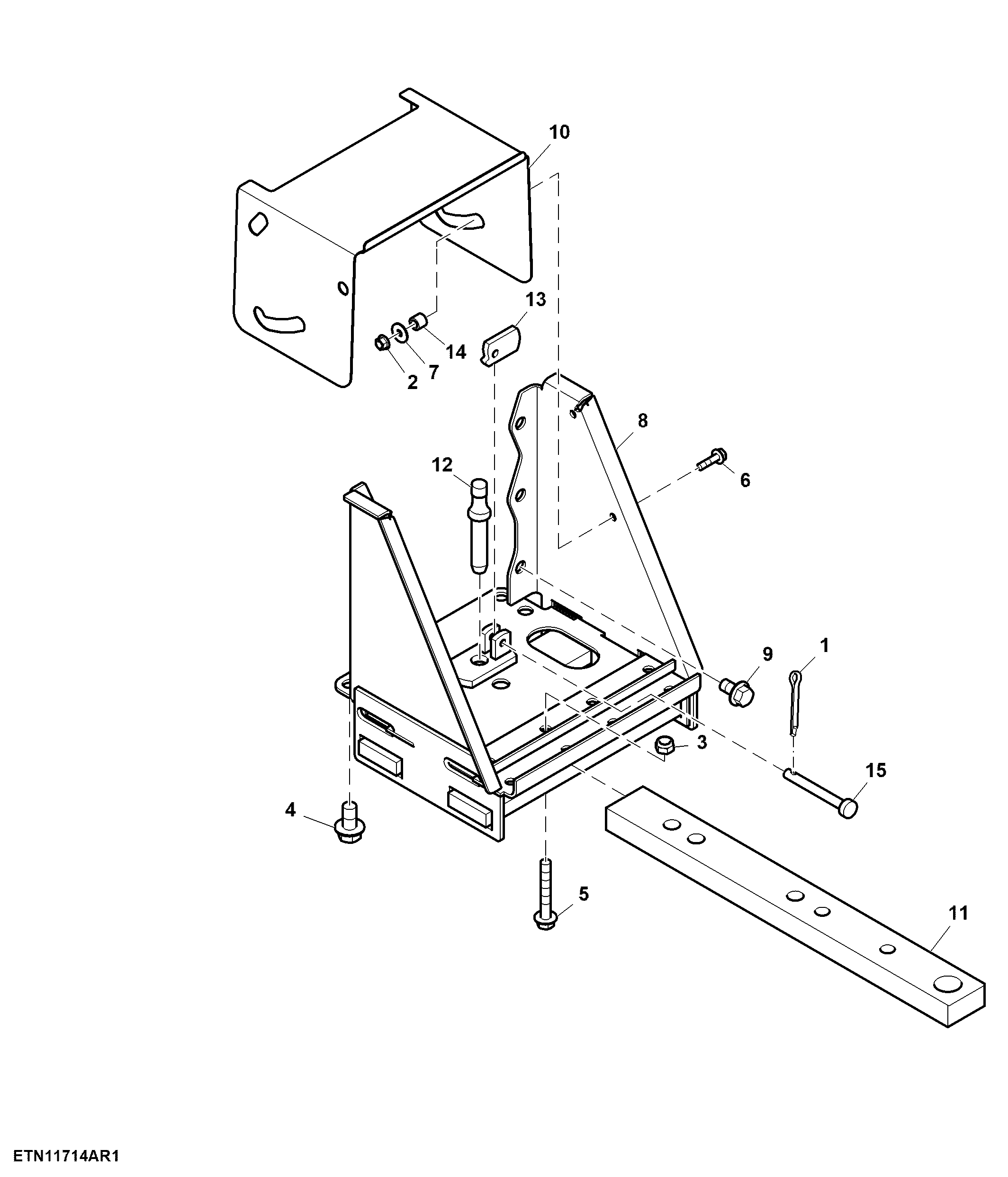 Drawbar Support and PTO Shield, SyncShuttle™