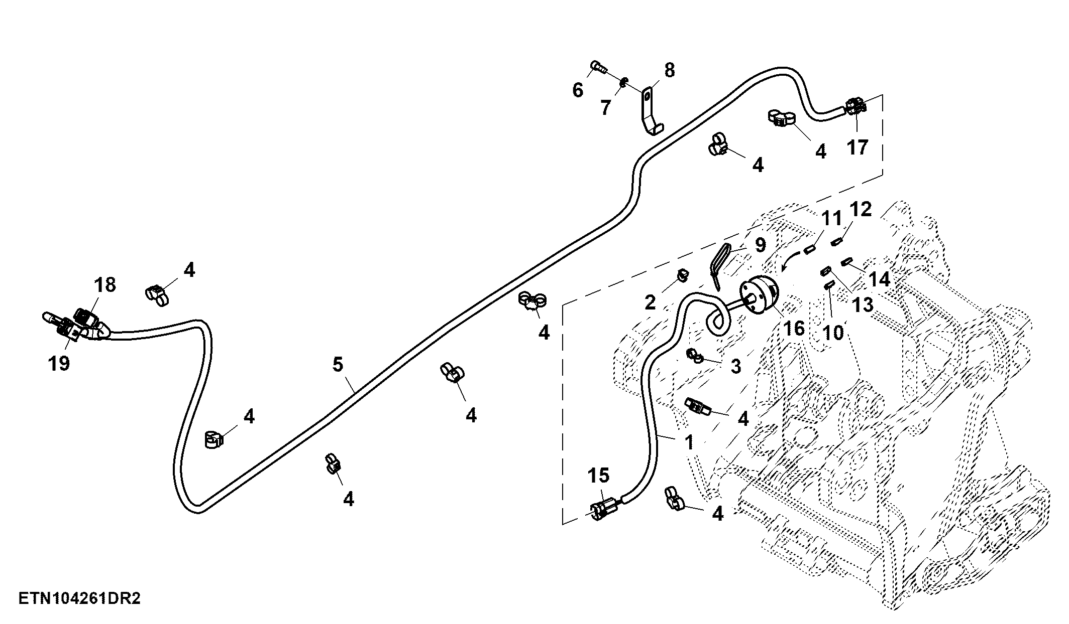 Wiring Harness, Electric Socket, 7-Pin, Front Hitch