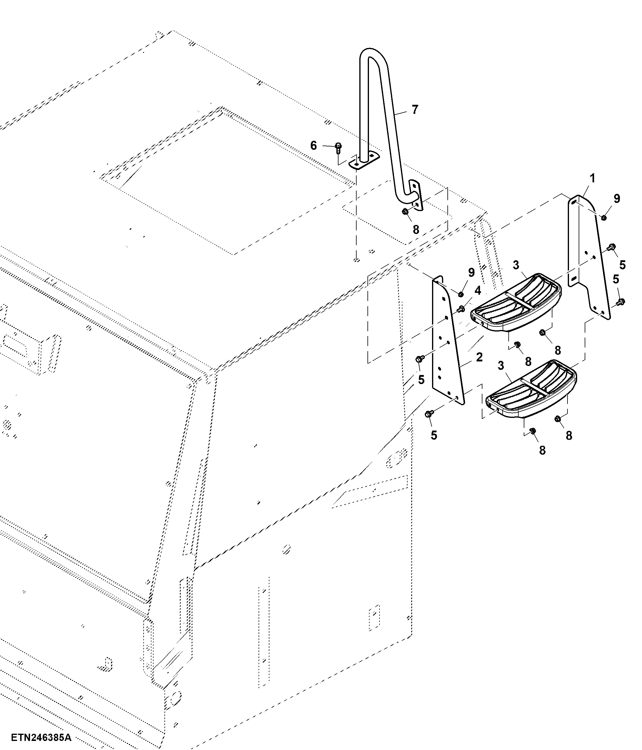 Ladder and Handrail, Engine Deck, Final Tier 4
