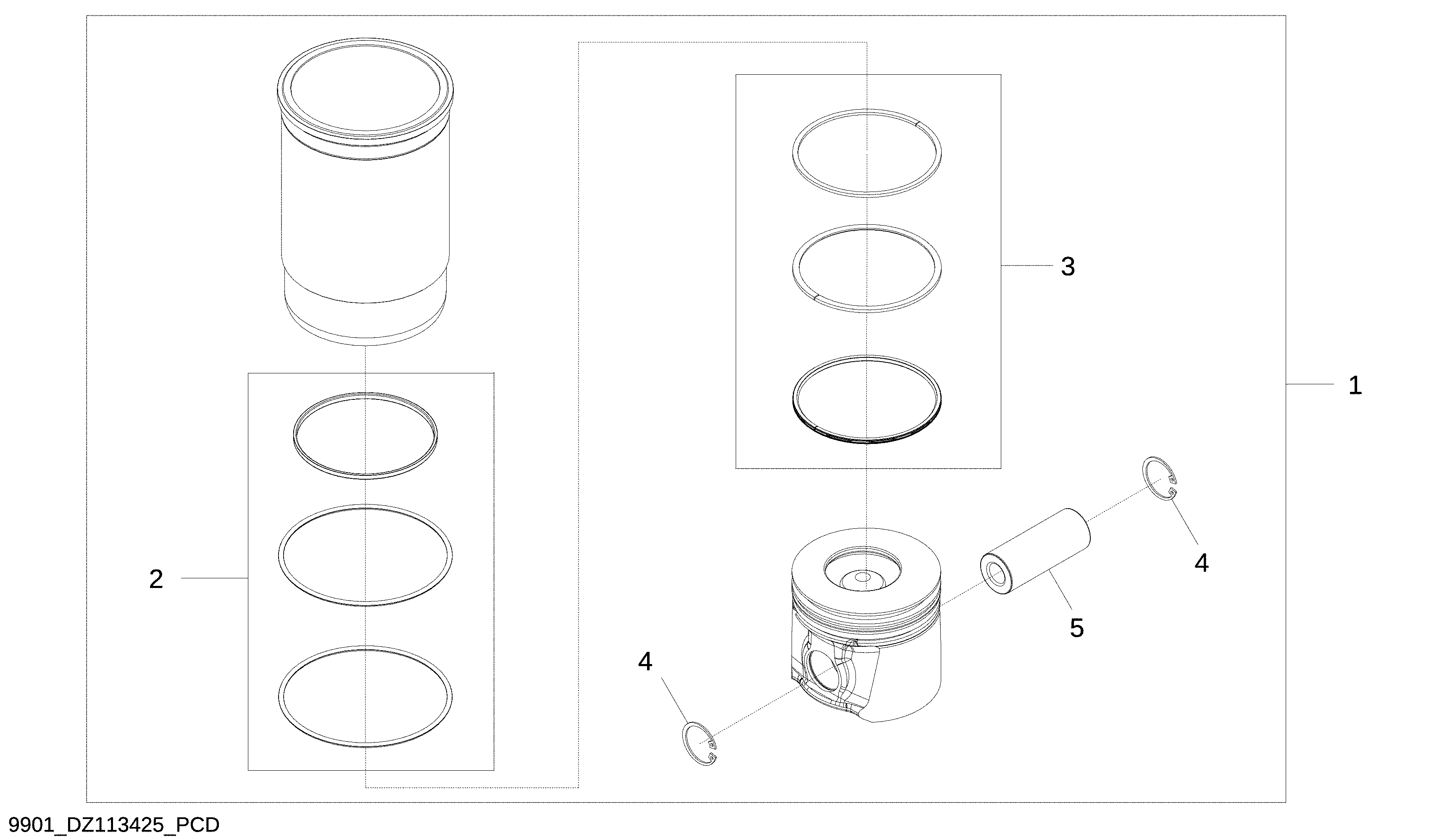 9901 Piston Liner Kit