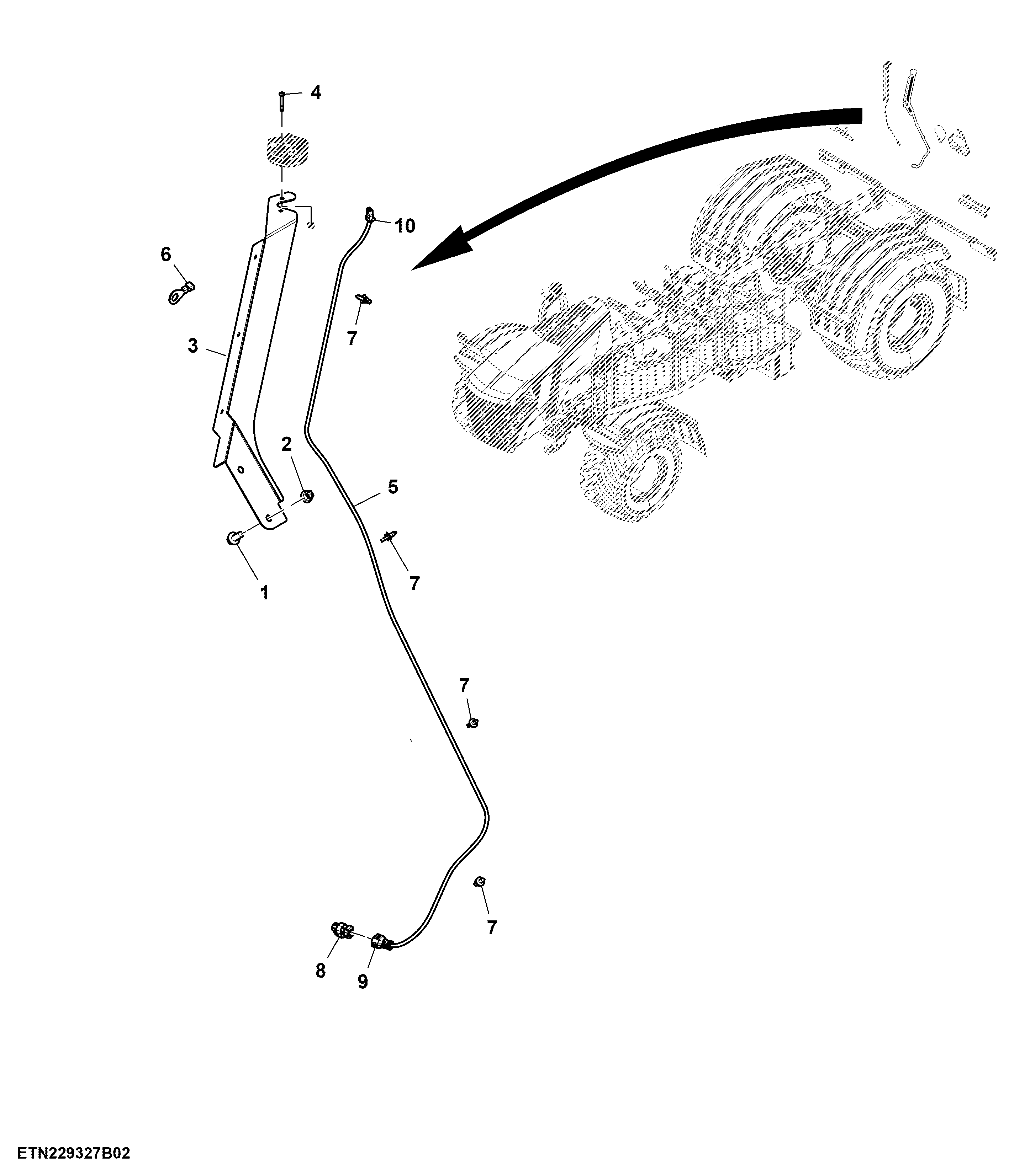 Beacon Light, Drybox Spreader, Wiring Harness