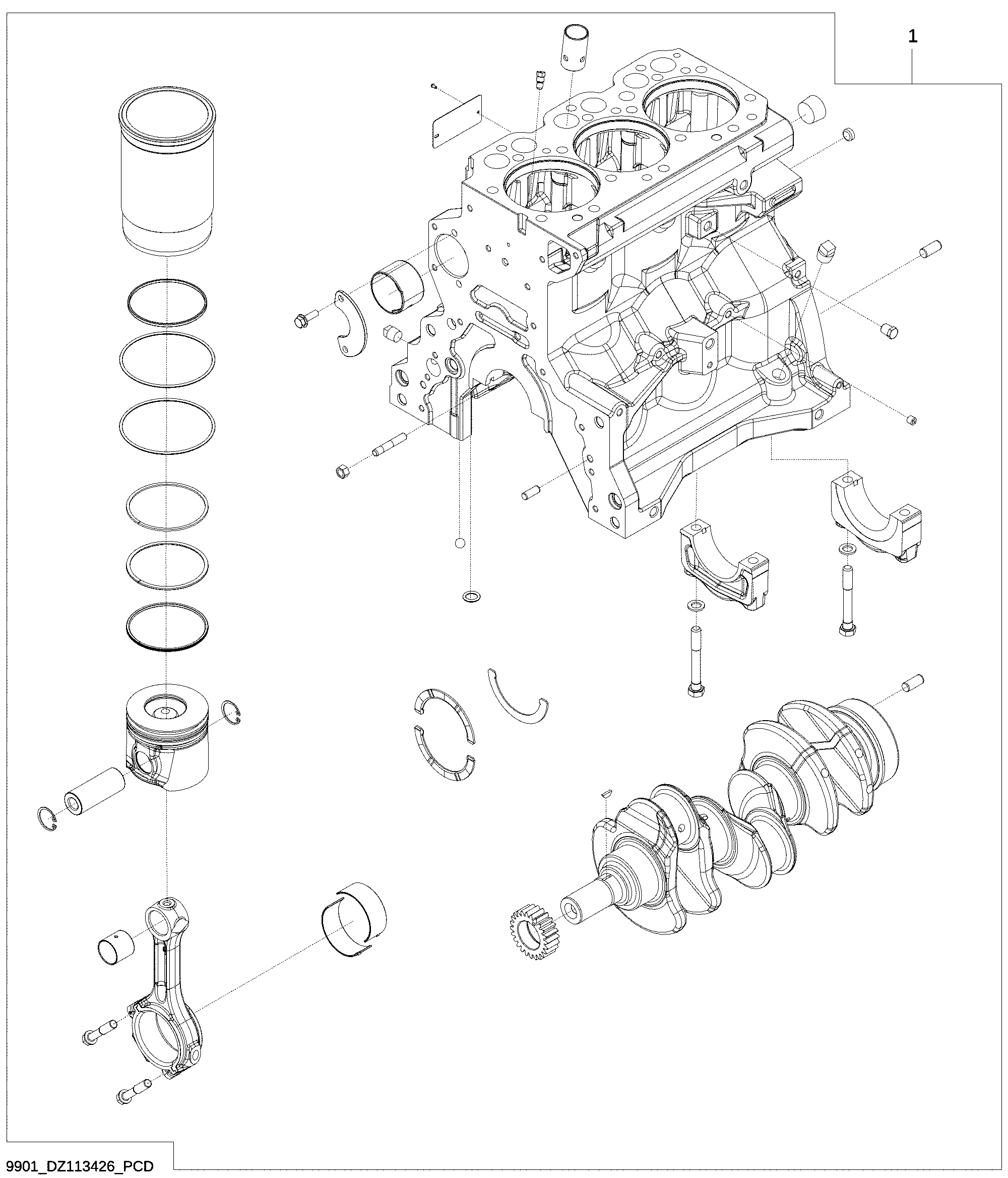 9901 Short Block Assembly
