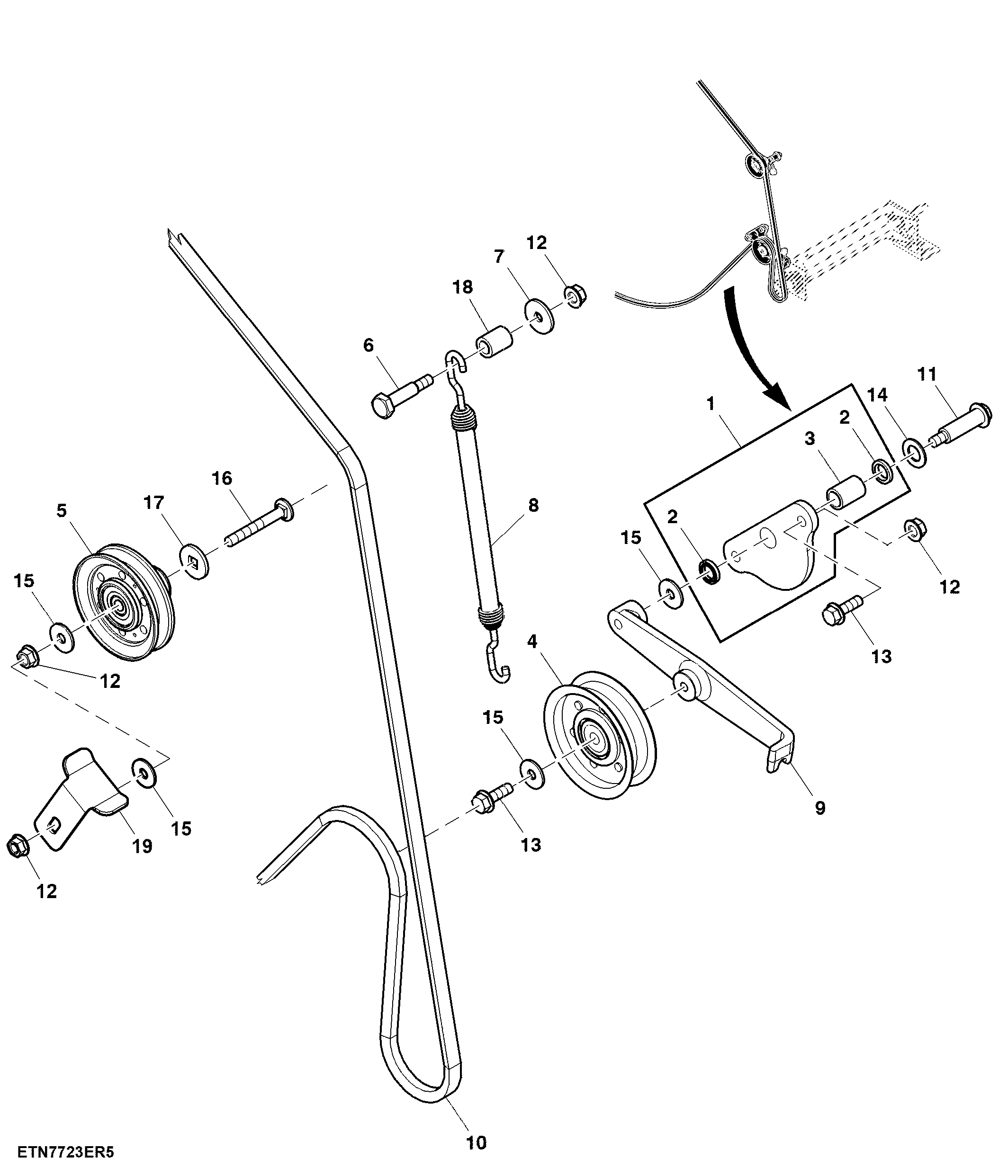 Cooling Package Air Screen Drive, Screen Side