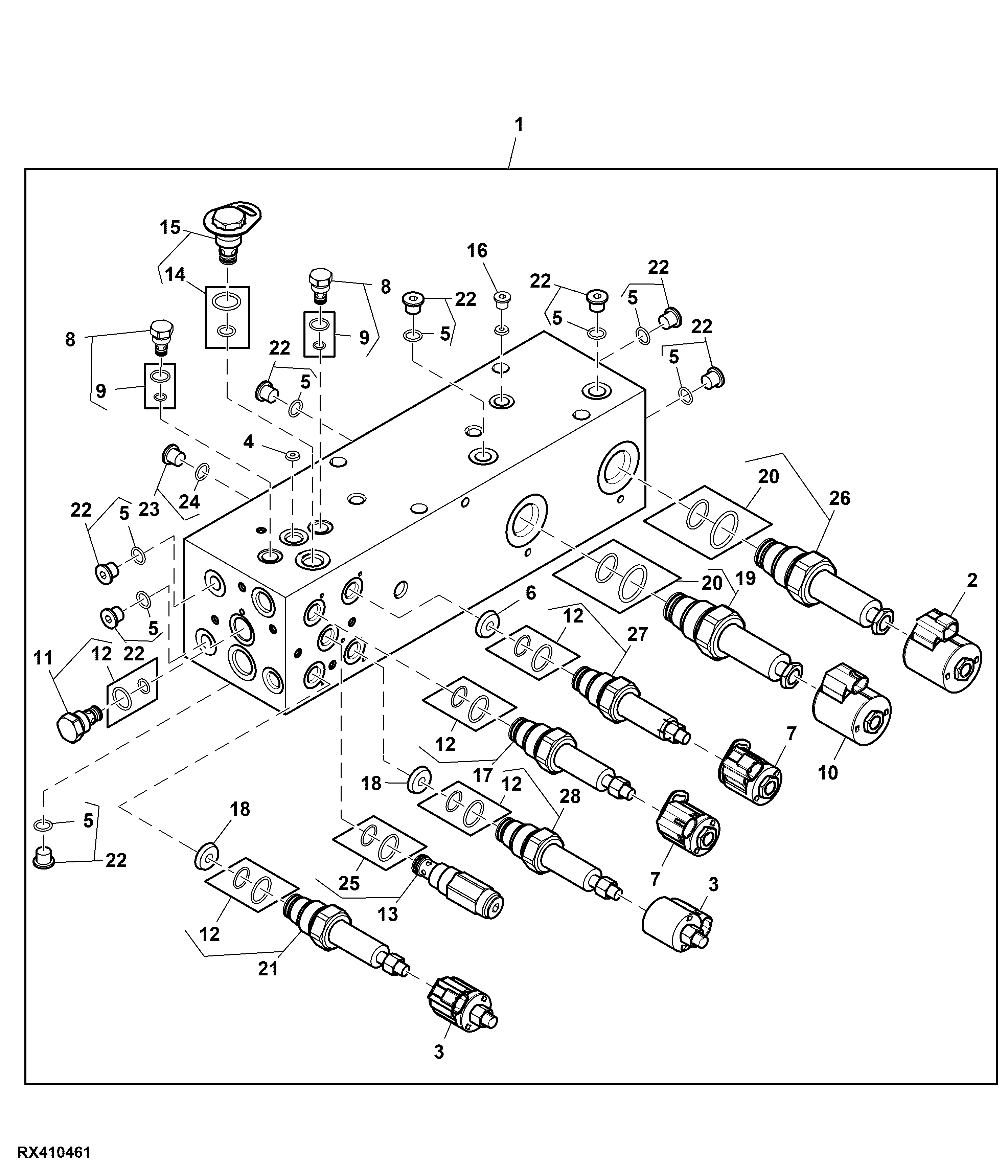 Manifold, Front Suspension Leveling Control Valve
