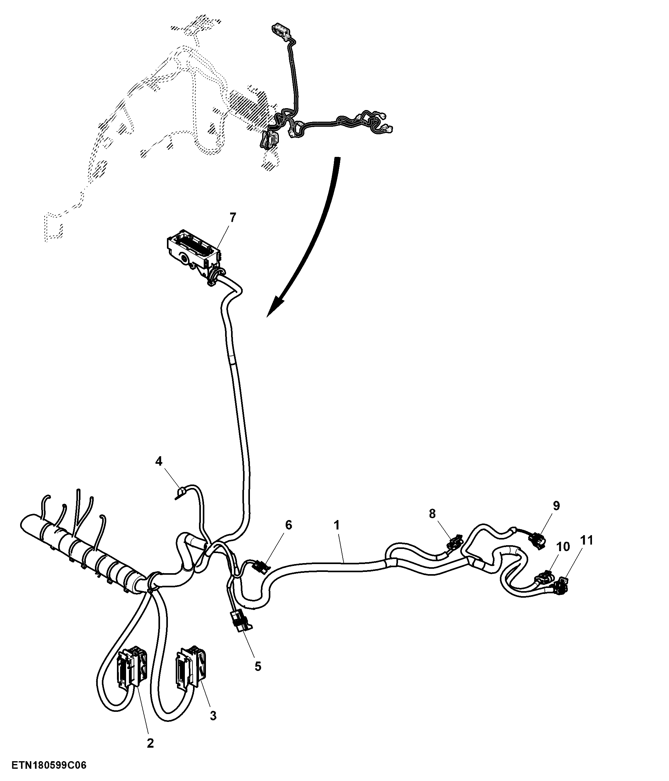 Wiring Harness, Cab, AutoPowr™ / IVT™, W/ Compact CommandARM™ (6/6)