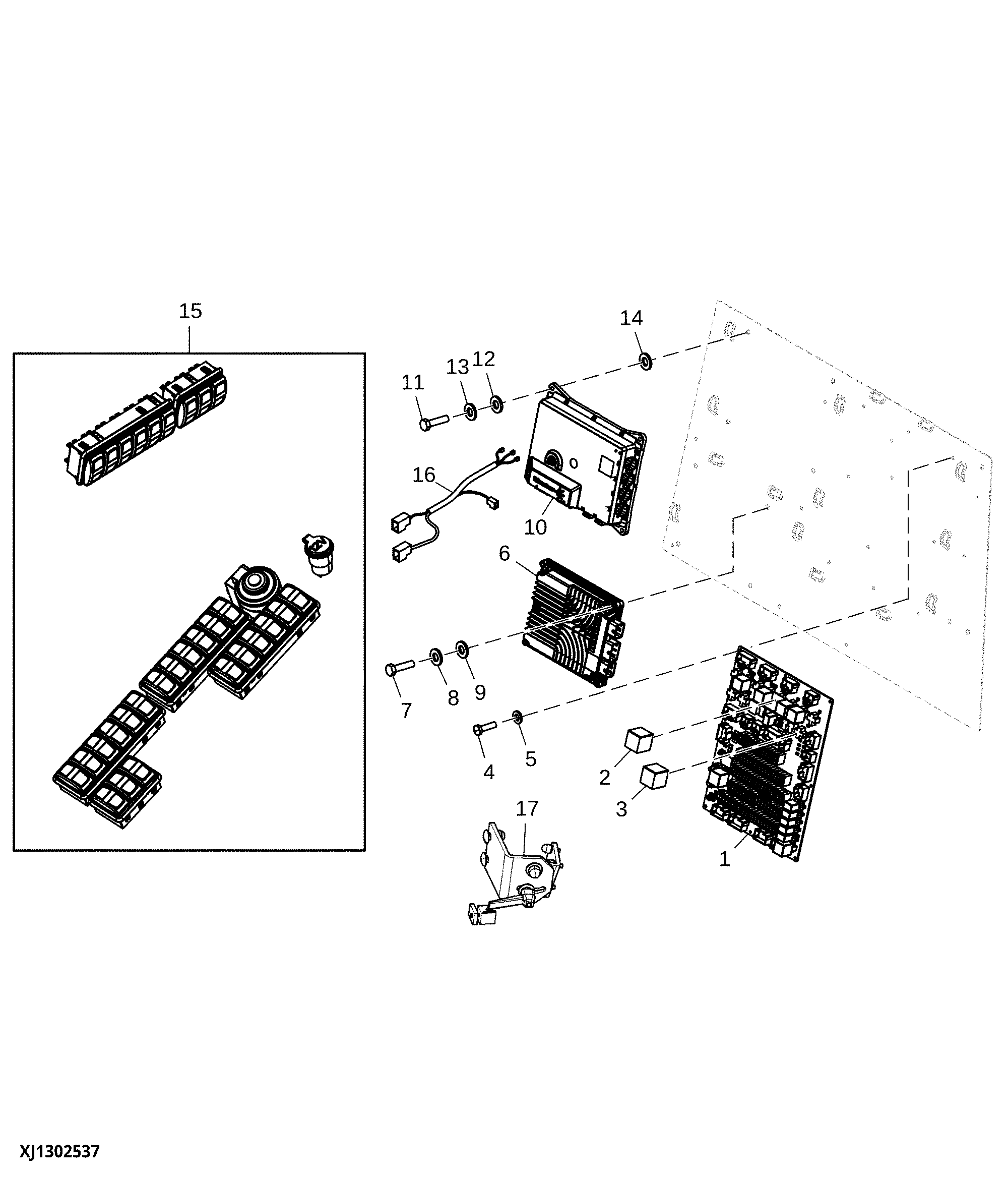 Relay Board and Chassis Control Unit (CCU) ( - 063321)