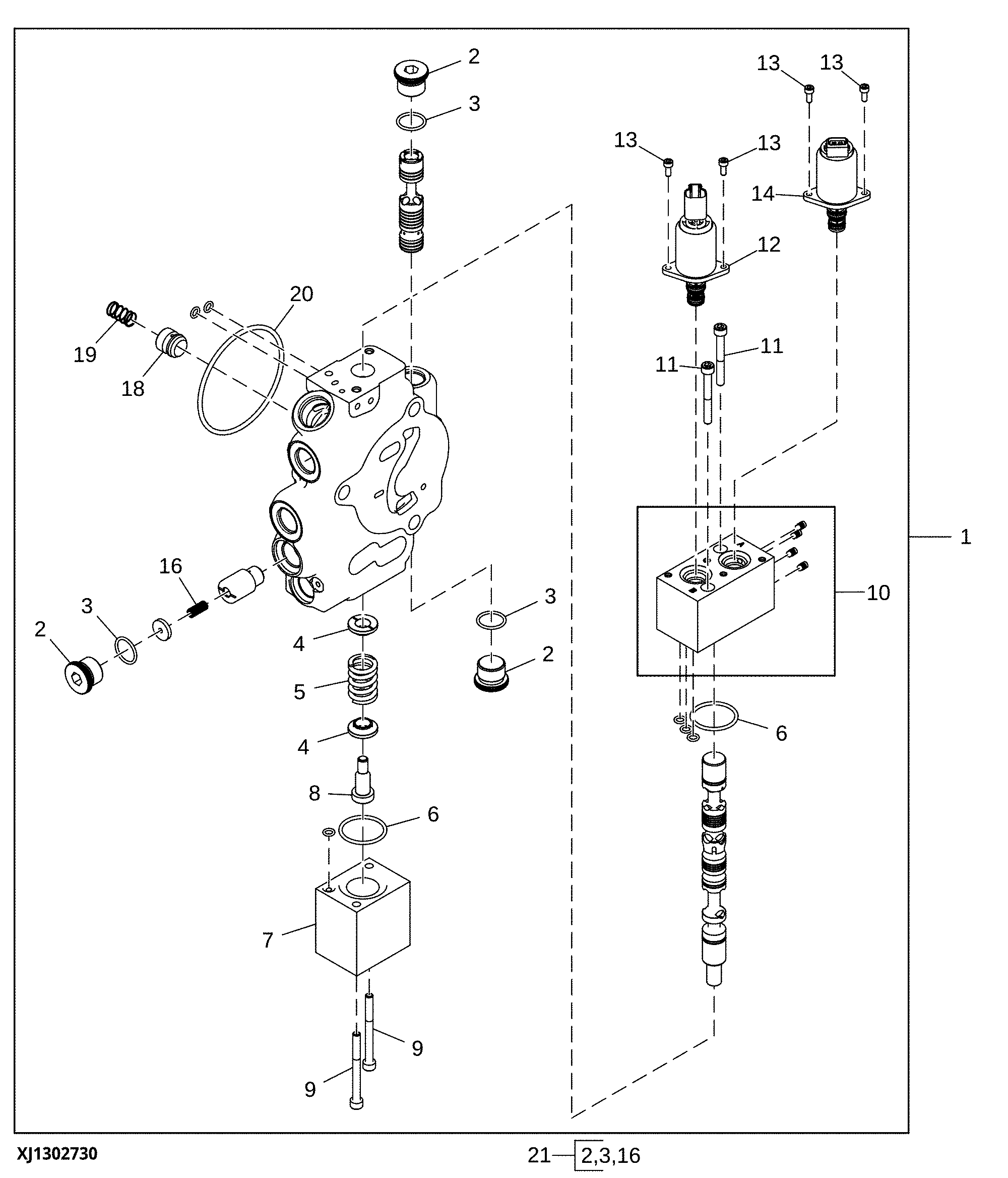 Backhoe Extension Section, Electrohydraulic