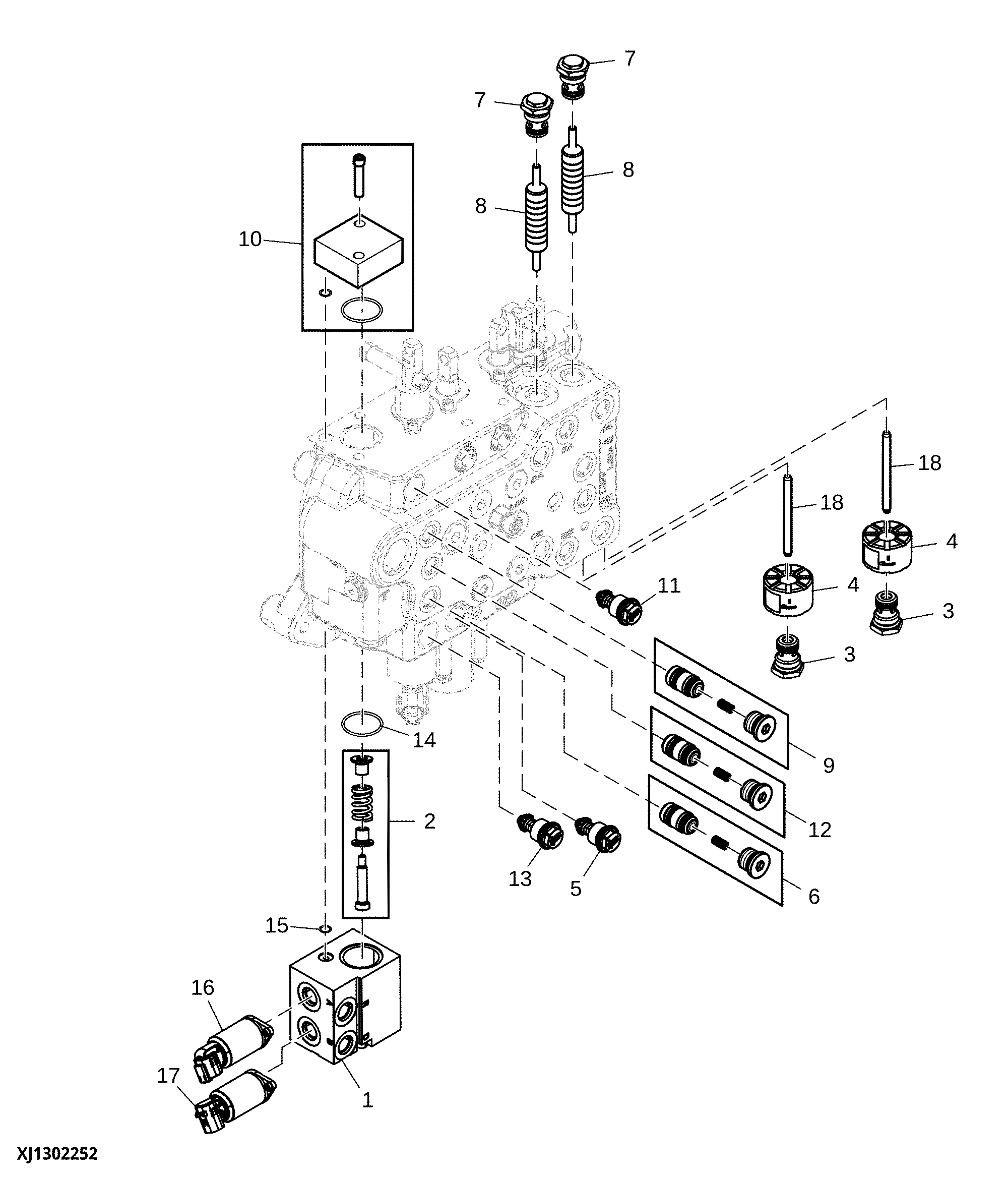 Auxillary Electrohydraulic Valve Circuit, Loader Valve