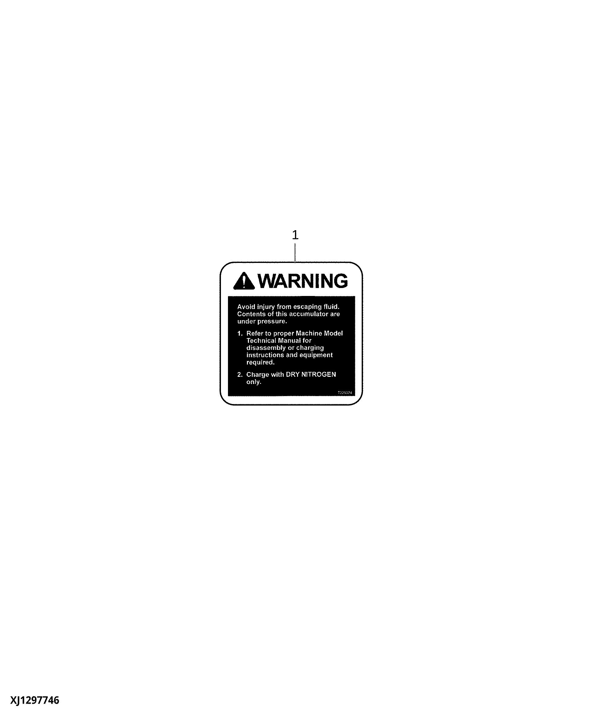 Label, English Accumulator Warning