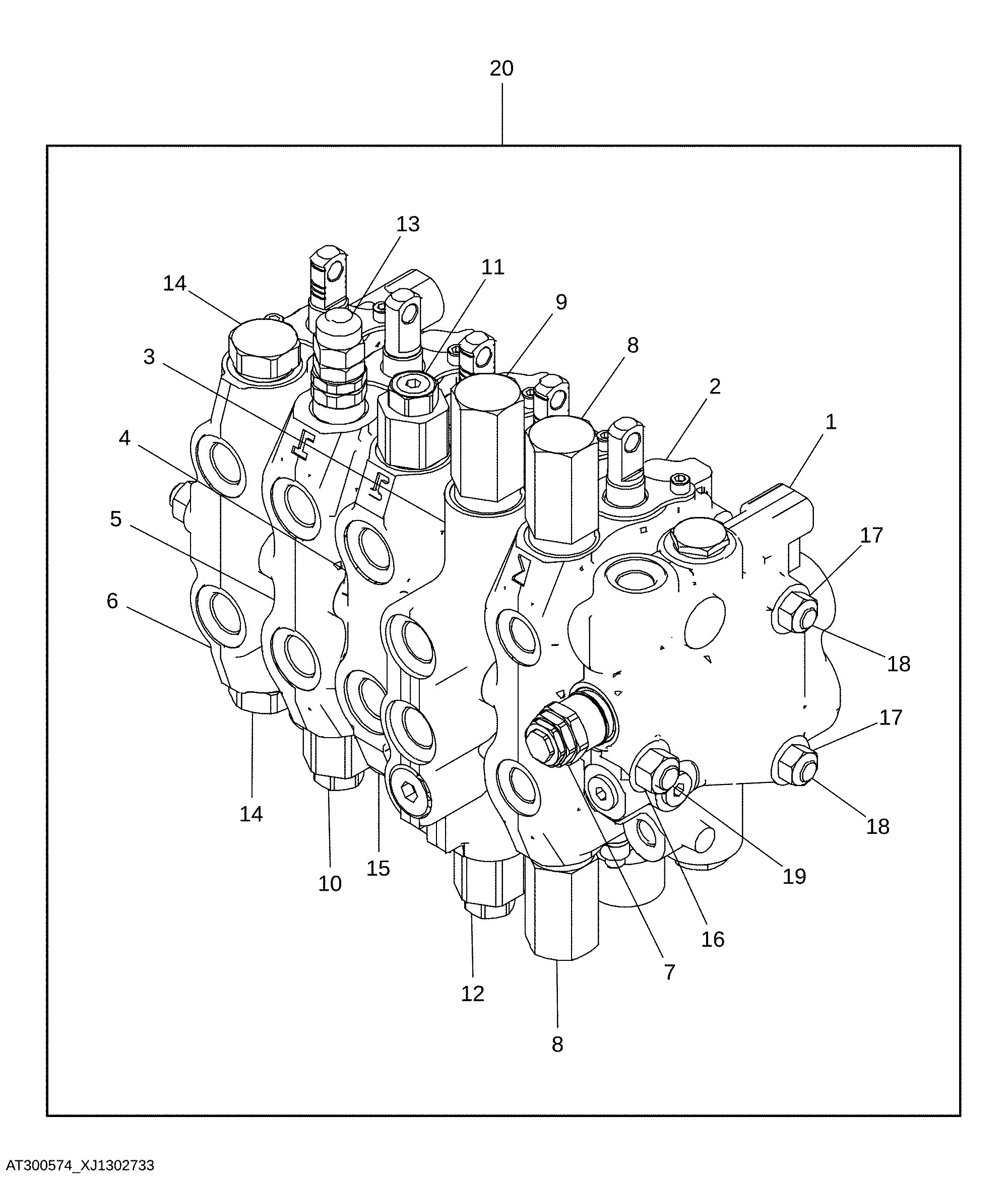 Hydraulic Actuated Control Valve with Fifth Function