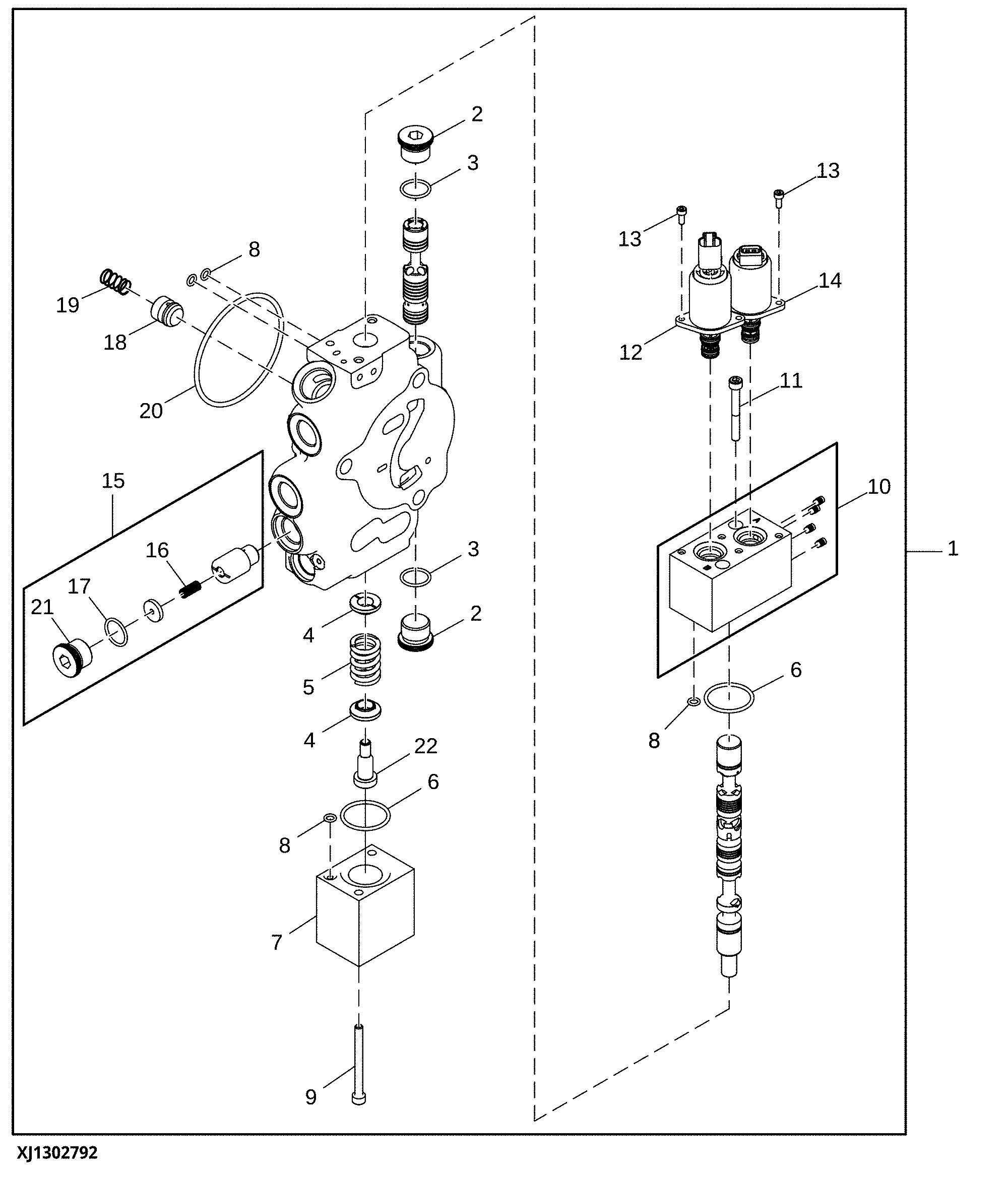 Backhoe Extension Section, Electrohydraulic