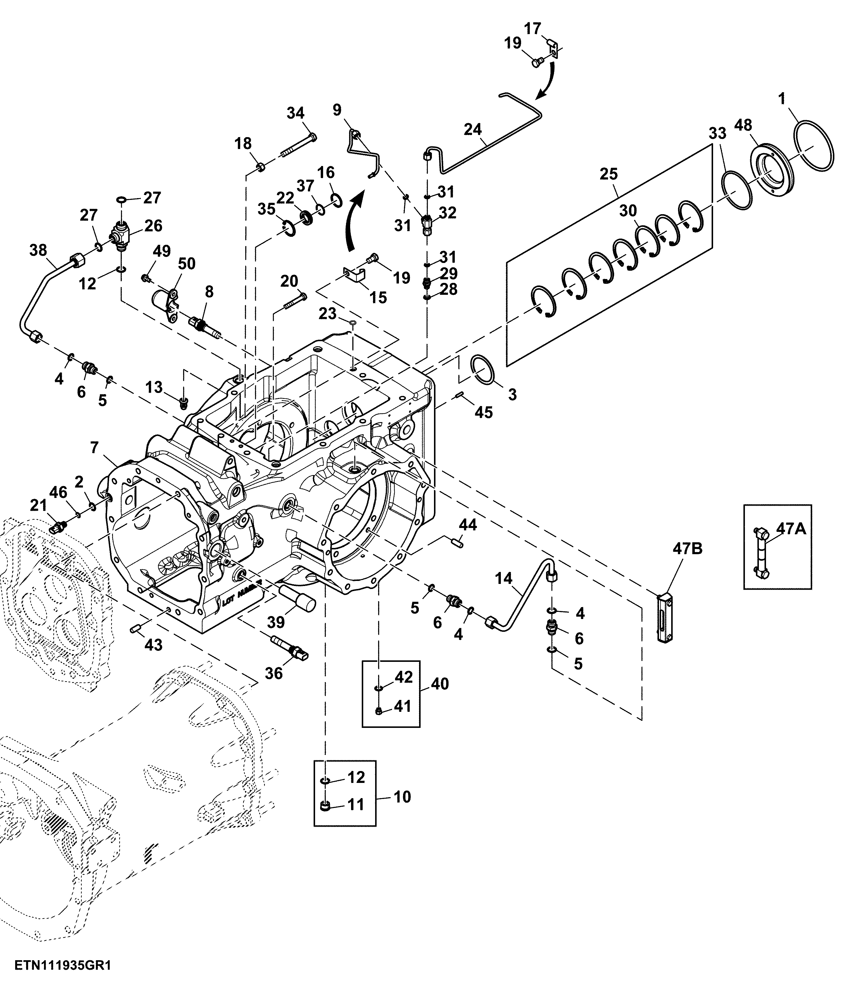 Transmission Housing W/ Neutral Sensor, MFWD
