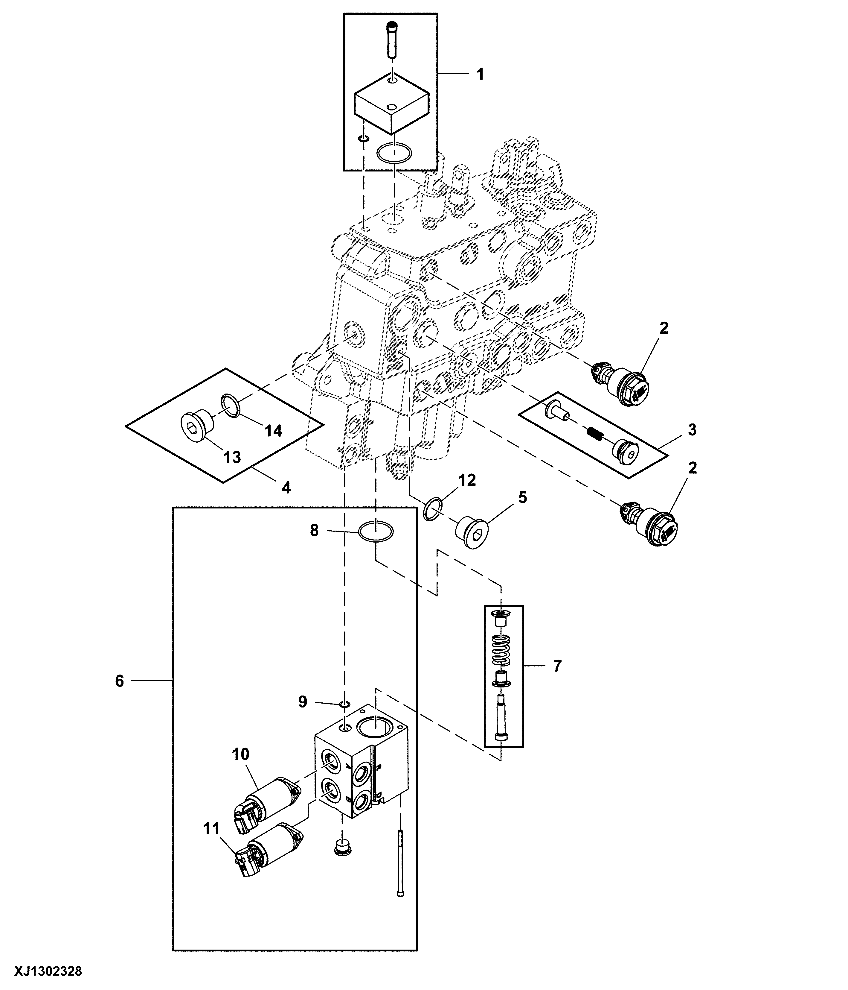 Auxillary Electrohydraulic Valve Circuit, Loader Valve