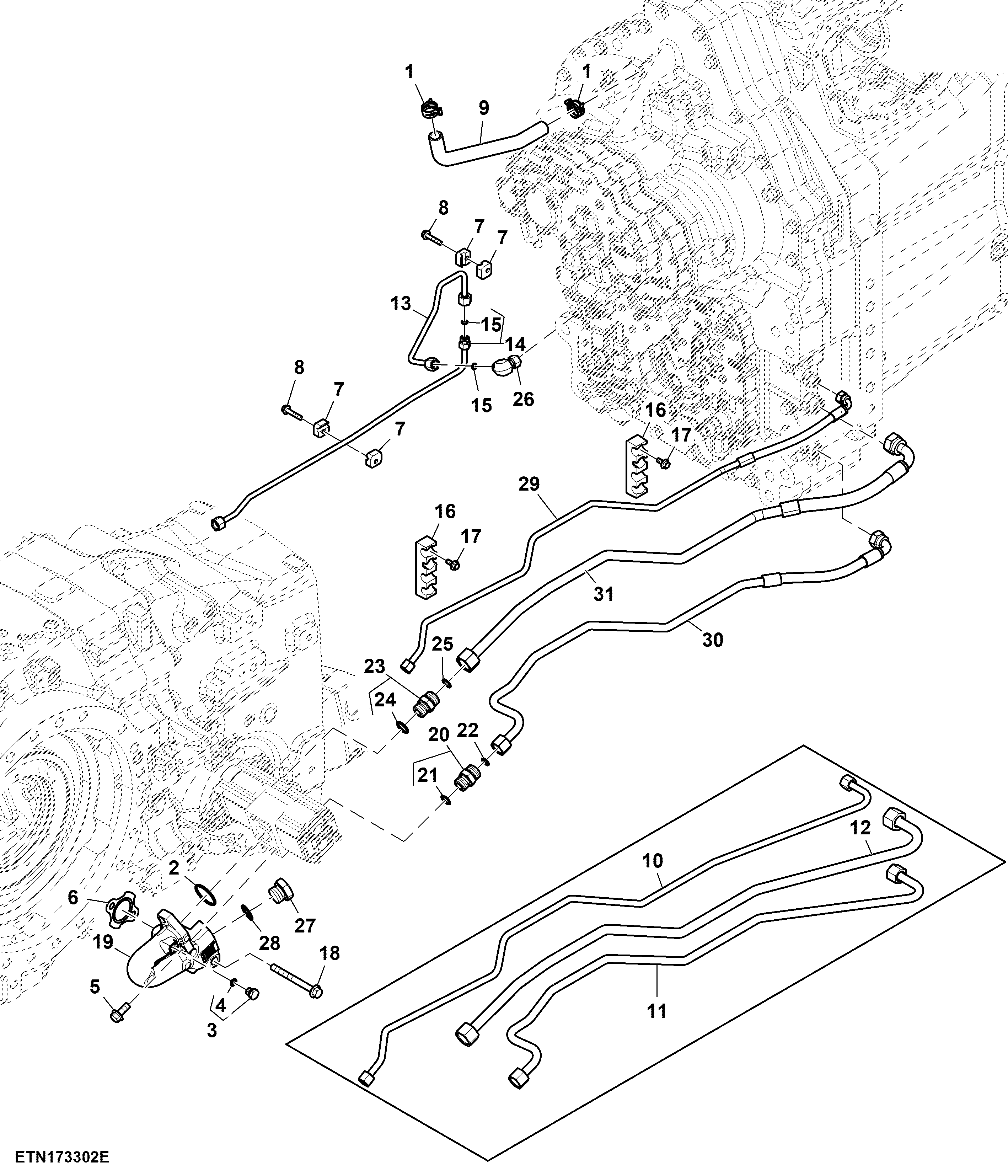 Transmission Pump Lines, W/ Standard Flow Pump, e23™