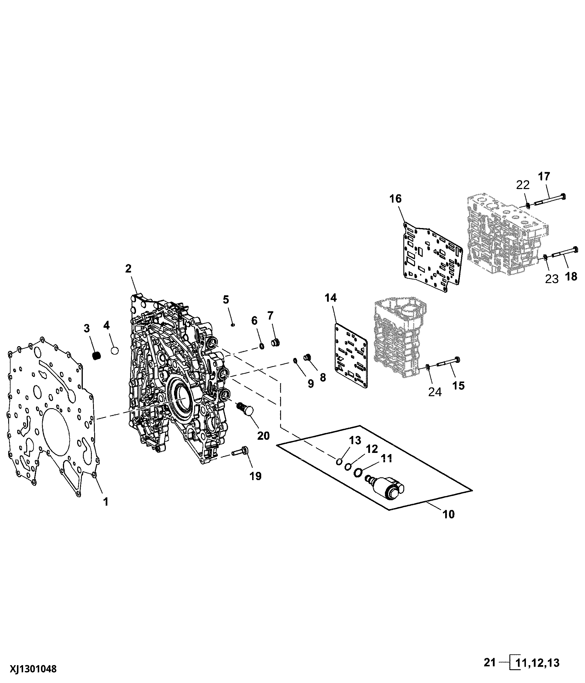 Transmission Intermediate Plate and Gaskets