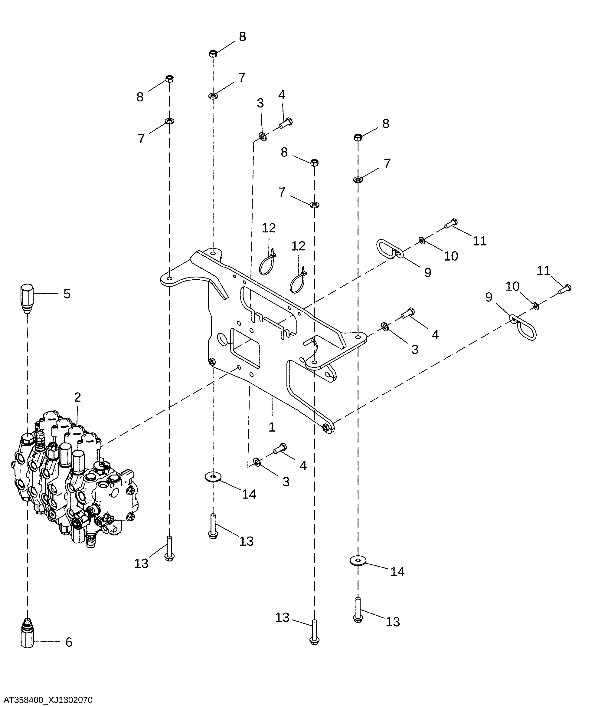 Backhoe Valve, Sixth Function, Pilot, Flow Control