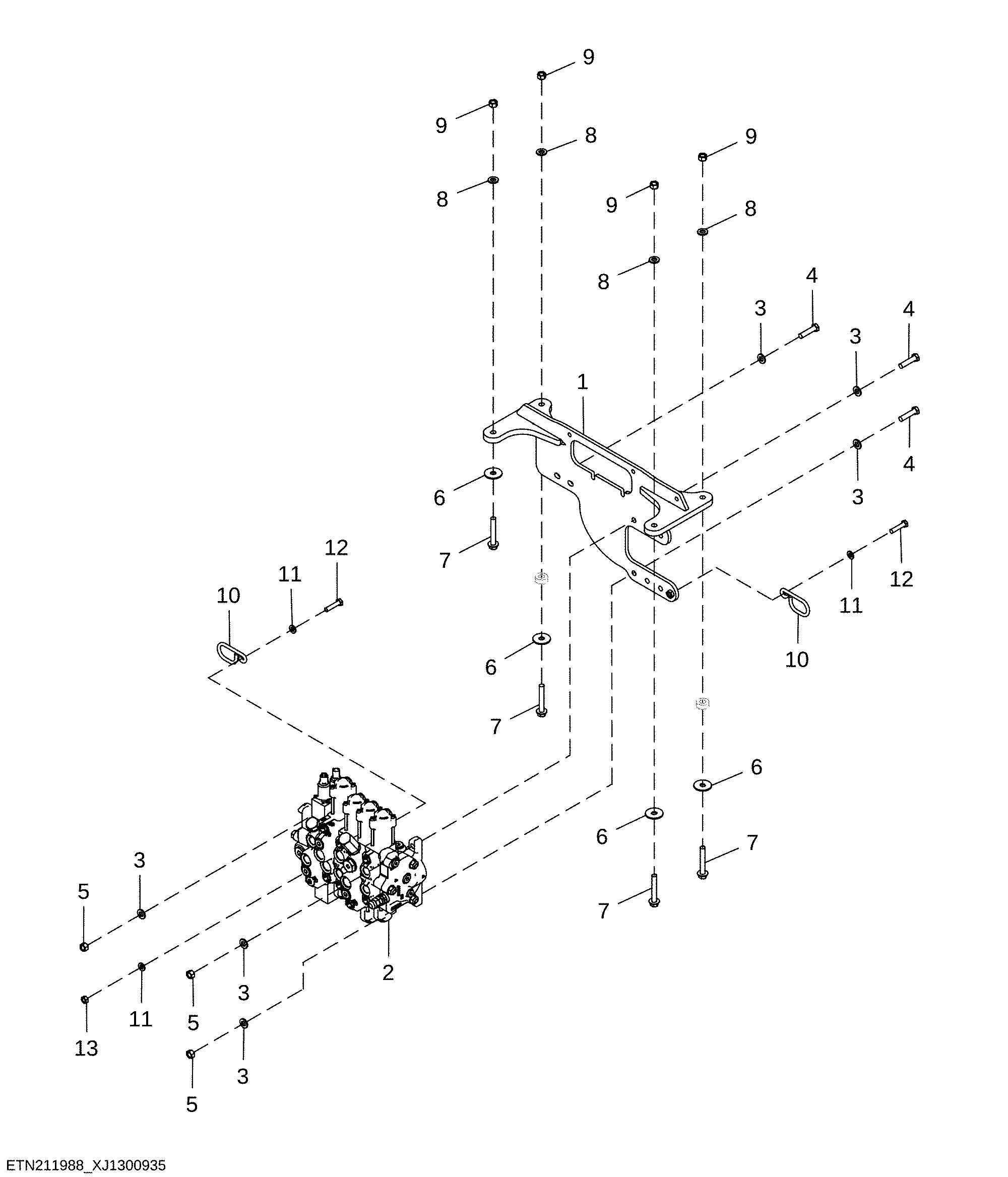 Backhoe Valve, Fifth Function Pilot Control