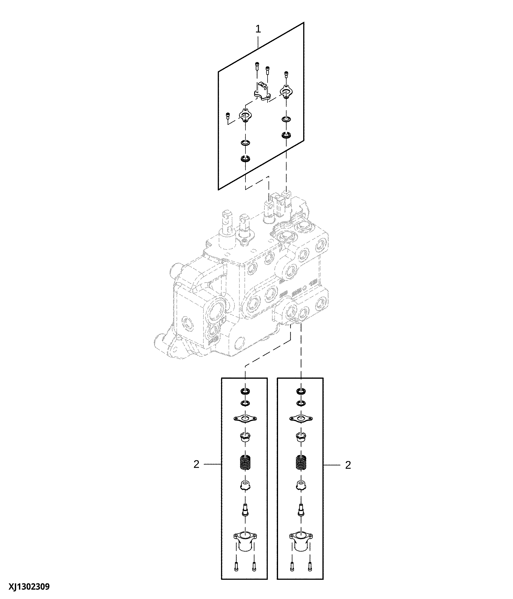Stabilizer Valve Circuit, Loader Four Function Valve