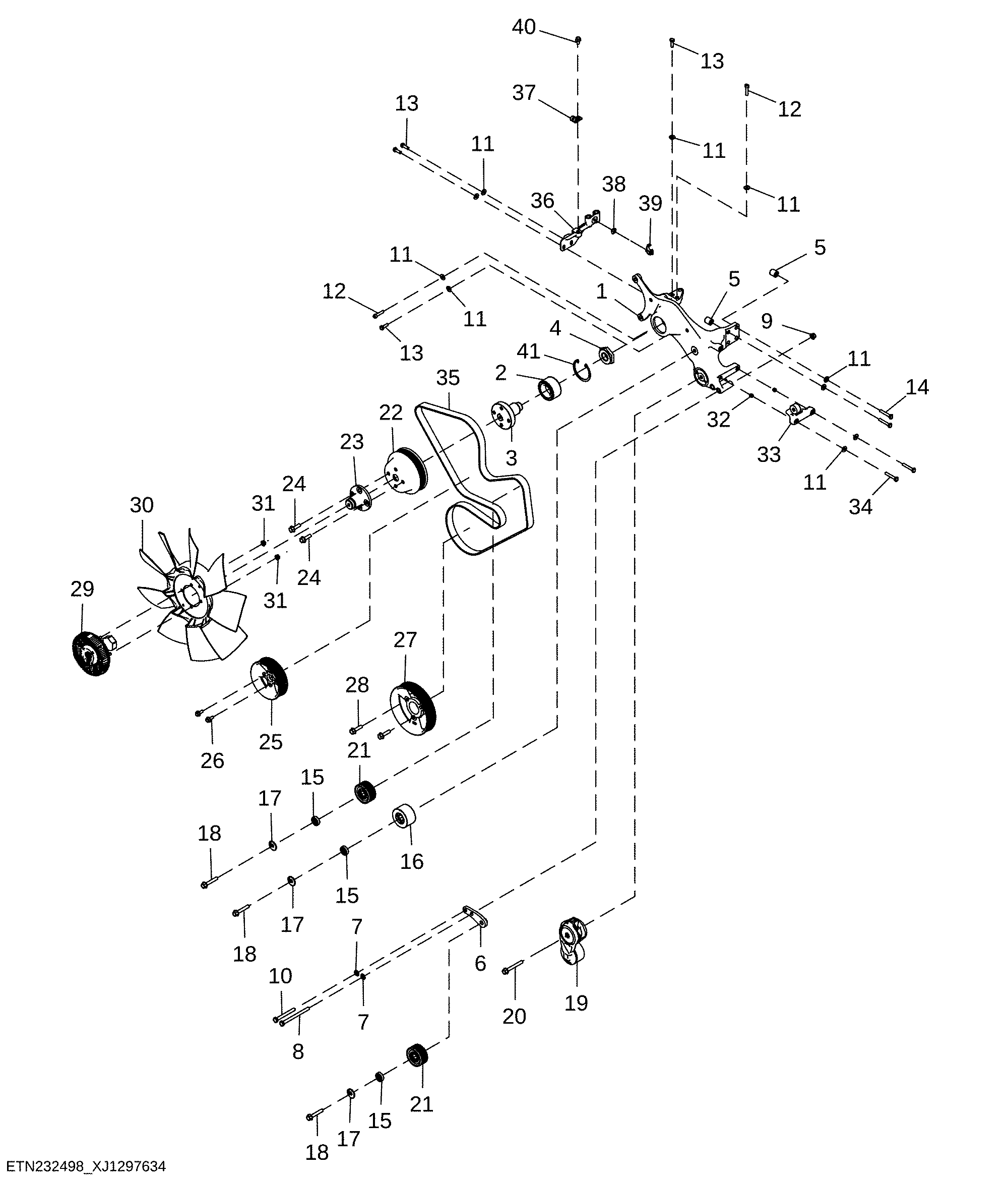 Fan Drive without Air Conditioning, Variable