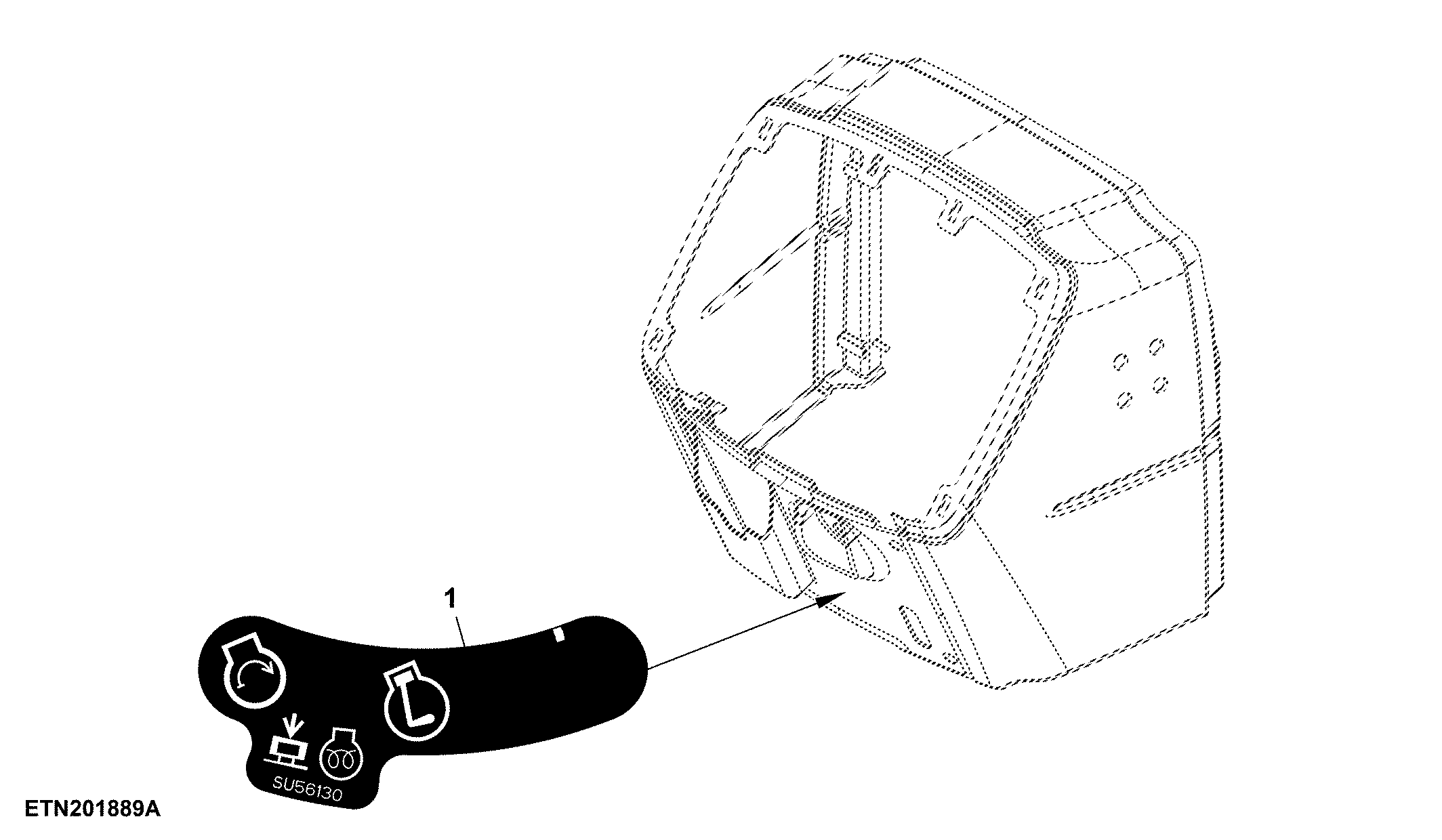 Key Switch Label, W/ Heater