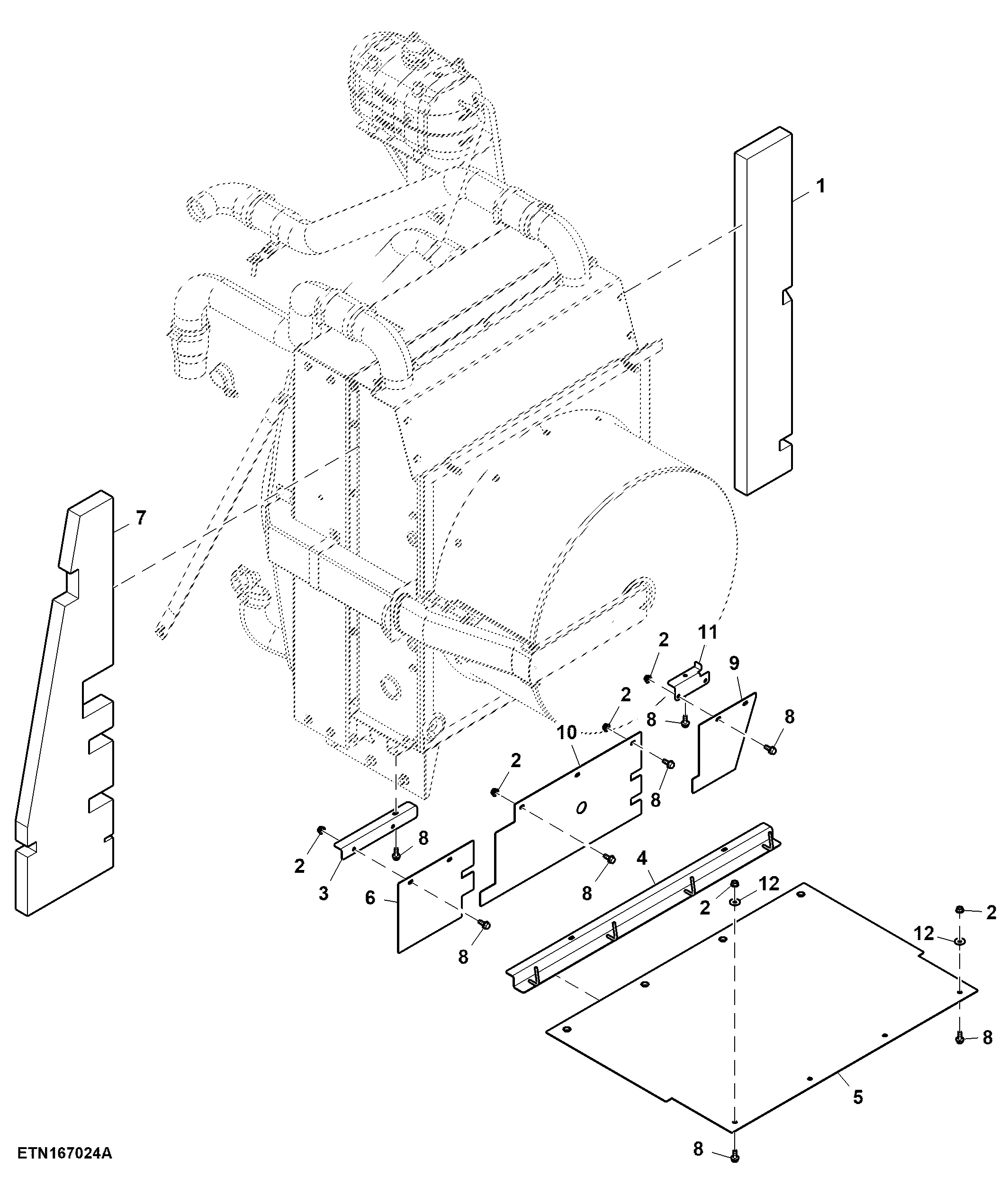Engine Deck Isolators, Hydro Drive (Not for Chinese Mainland)