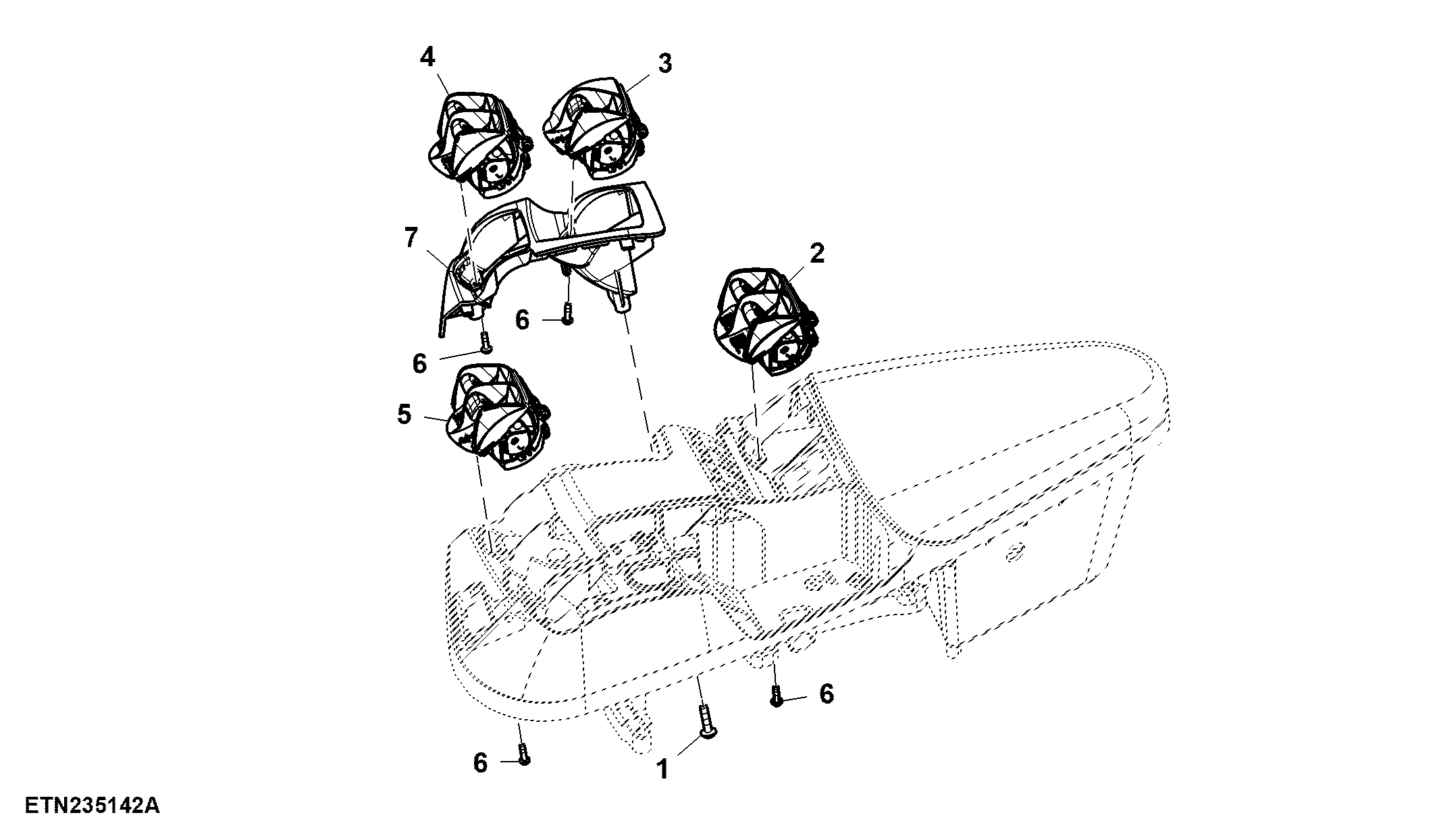 Control, Rear Hitch and 5 Rear SCV, W/ Front Hitch, W/ Multi-Function Lever, CommandARM™