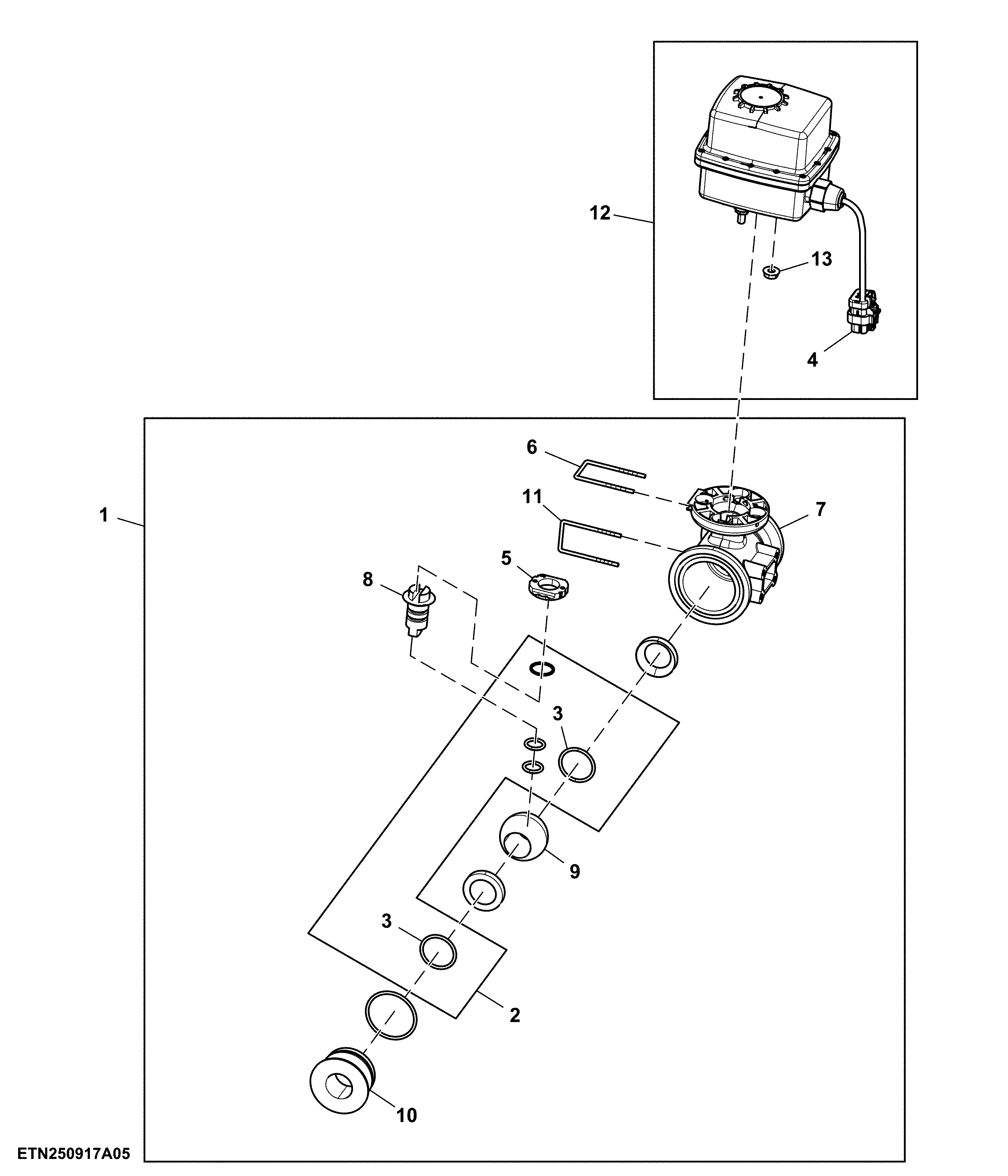 Electric Ball Valve, 2 Way, 1 in., Flanged Both Side