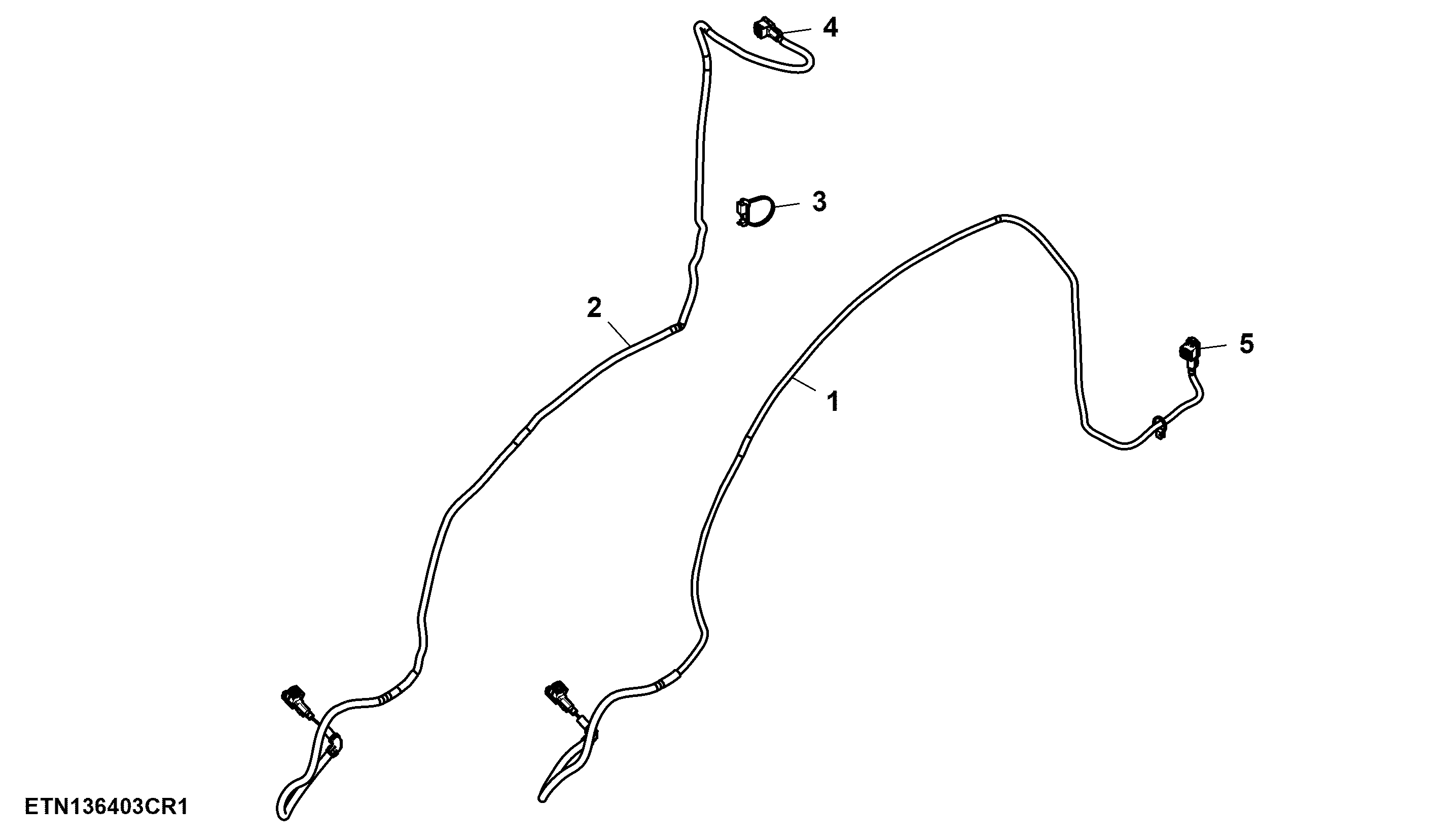 Wiring Harness, Power Feed, Roof / Cabin Controller