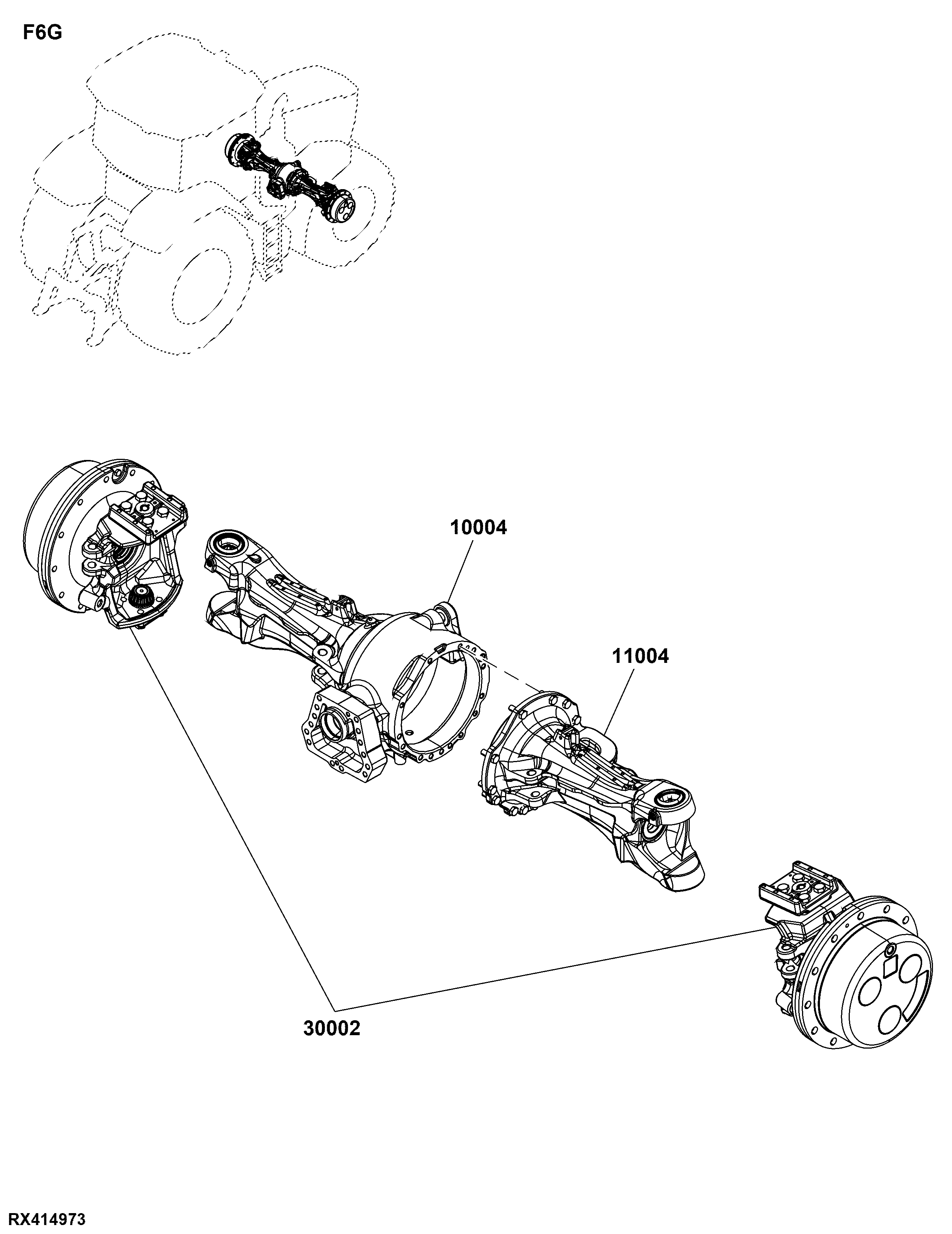 F6G Front Axle Assembly