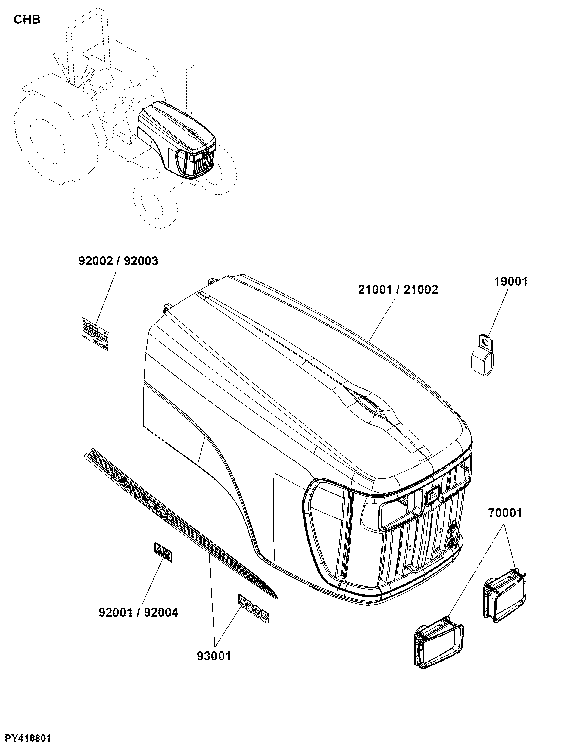 CHB Chassis Sheet Metal and Styling Components