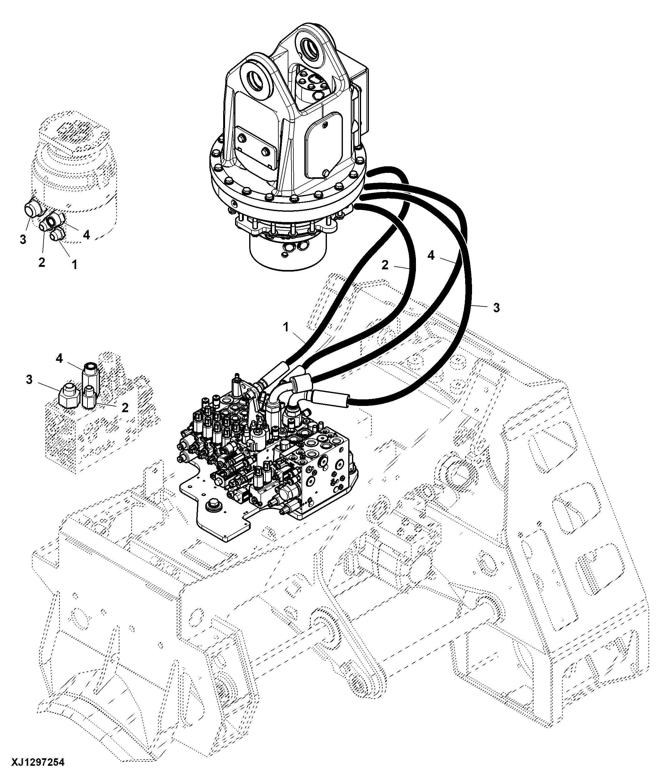 Tilt Frame Continous Rotation Hoses