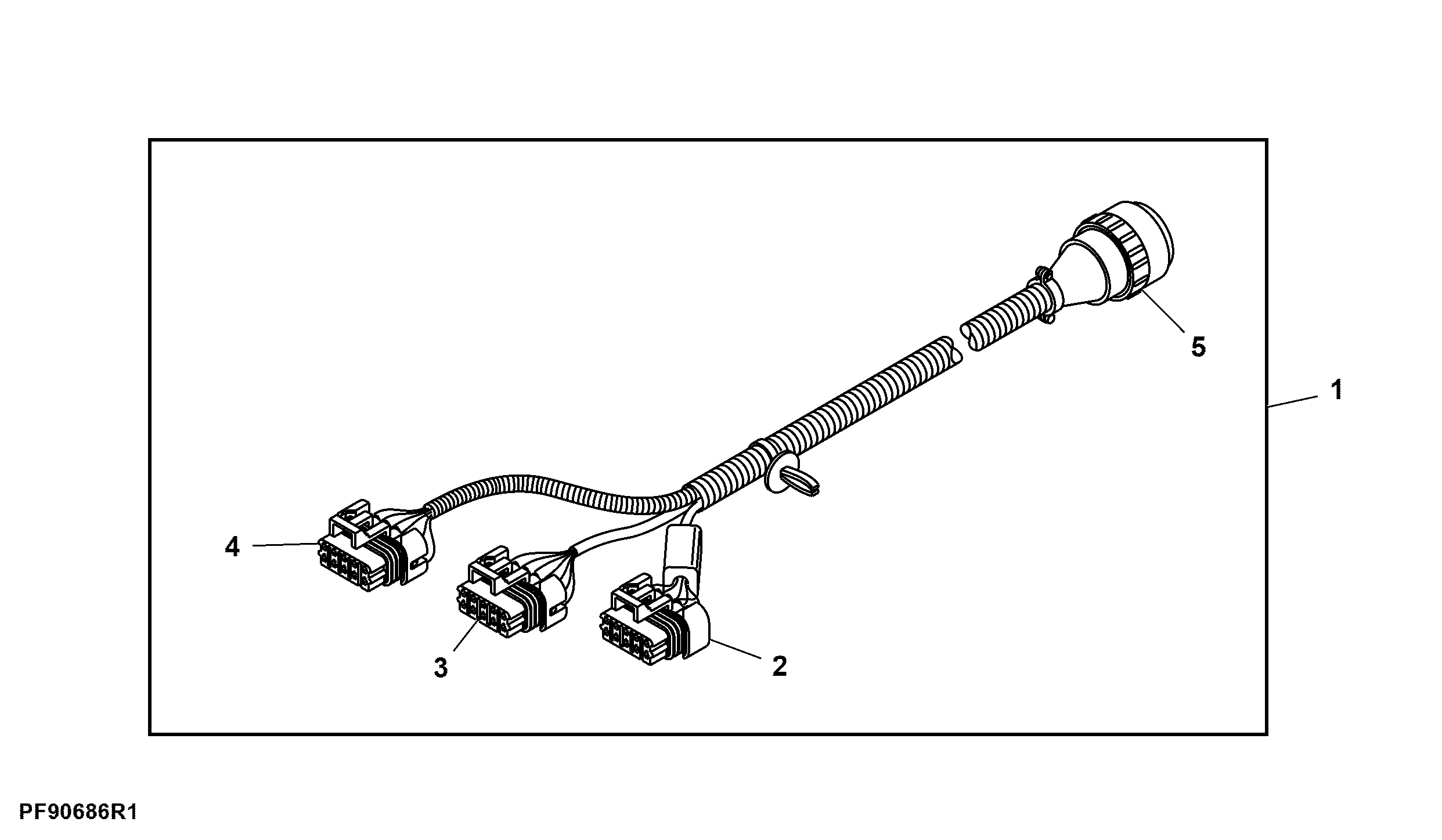 Harness, Original GreenStar™ Display and Mobile Processor to Vehicle Connector, Attachment