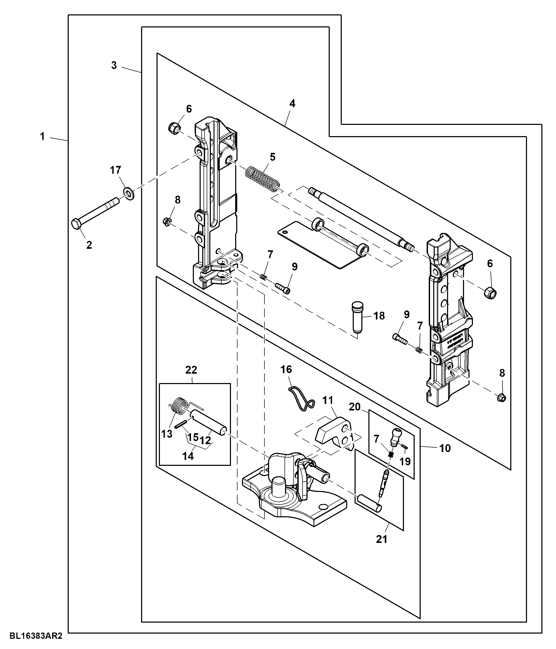 Wagon Hitch Bracket, 3-In-1 Rail System, W/Piton Fix Type Hitch Insert, Attachment