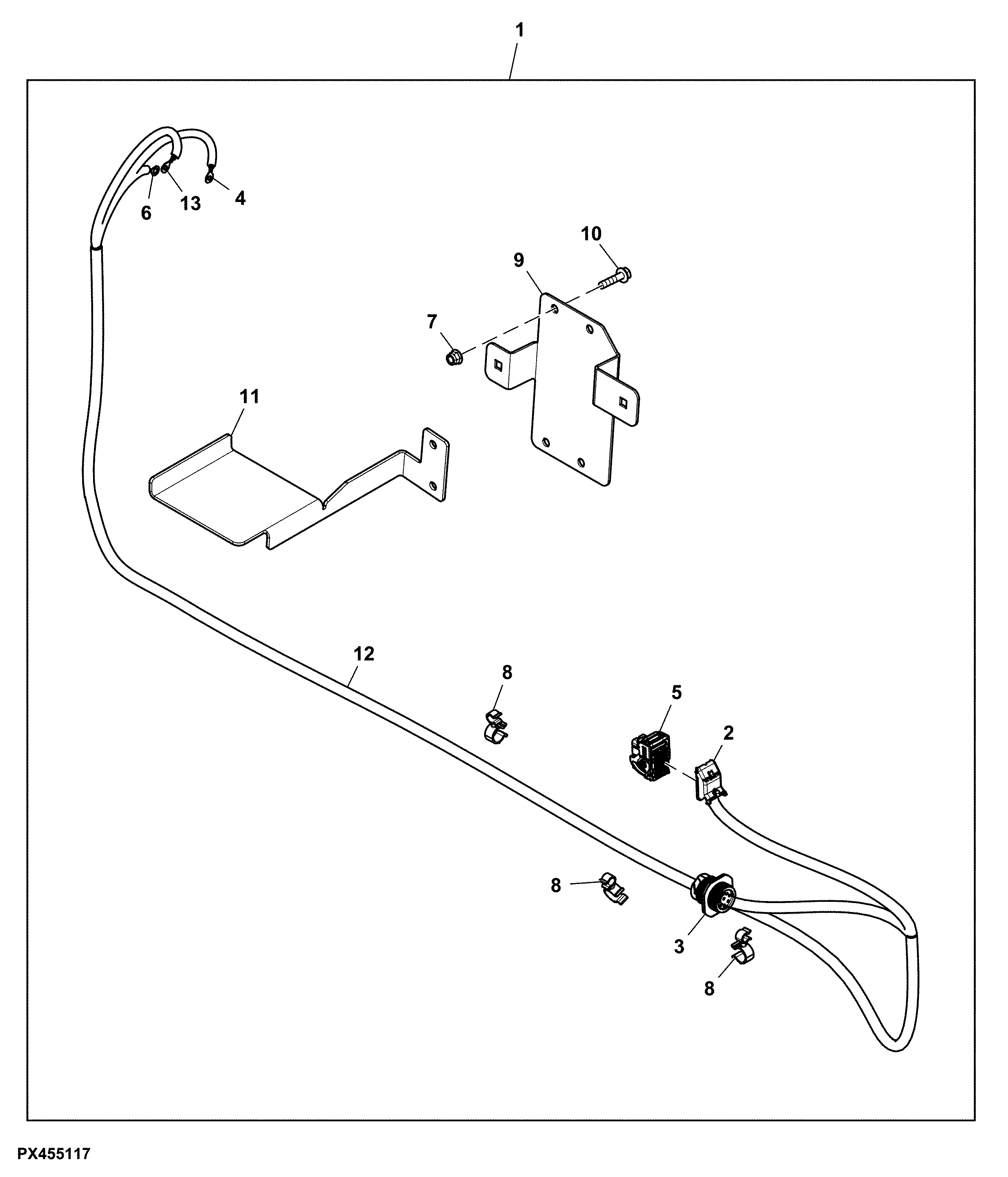 Wiring Harness, W/O CAN Bus, OOS, Attachment