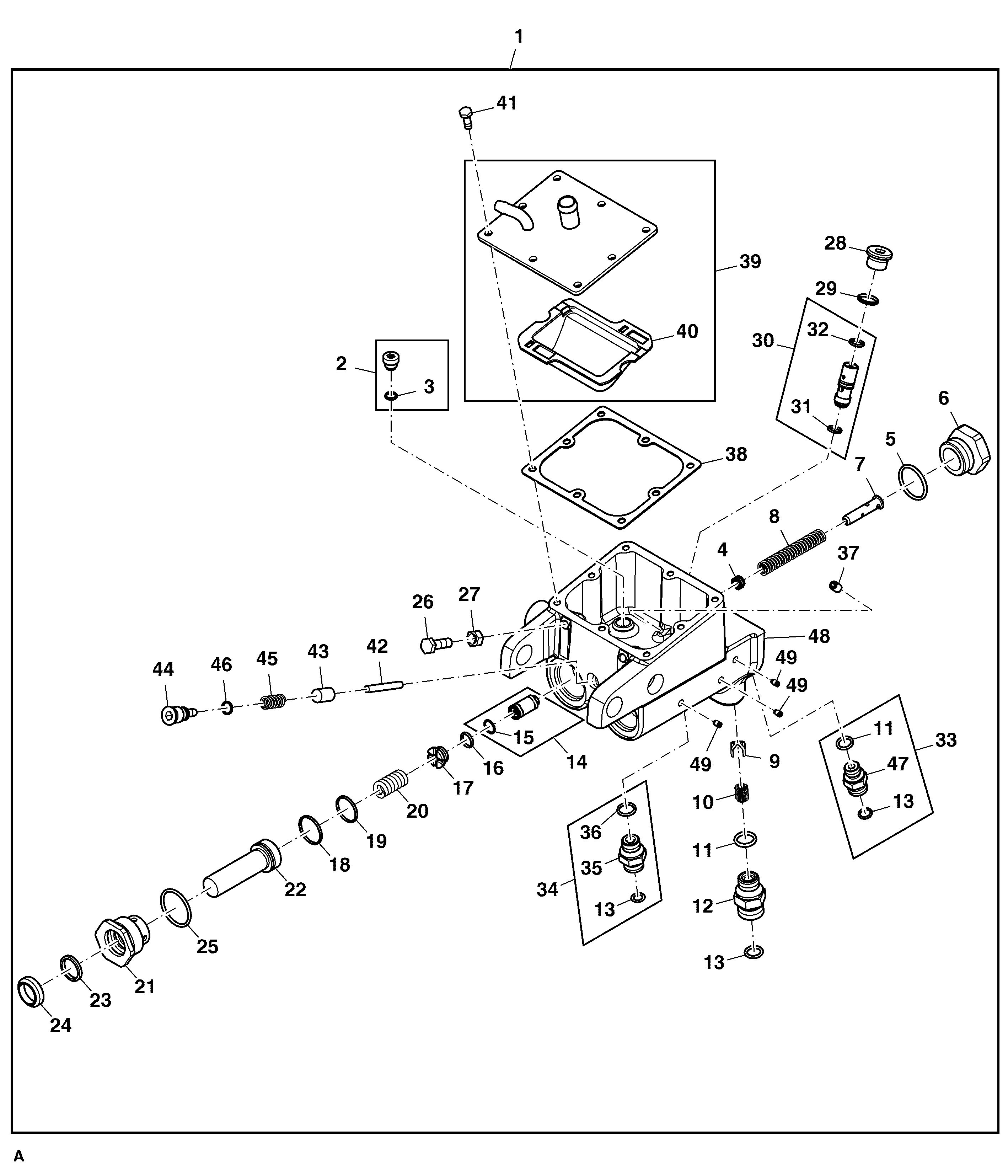 A Mounting Parts, Attachment, Brake Valve, Heavy Duty Version